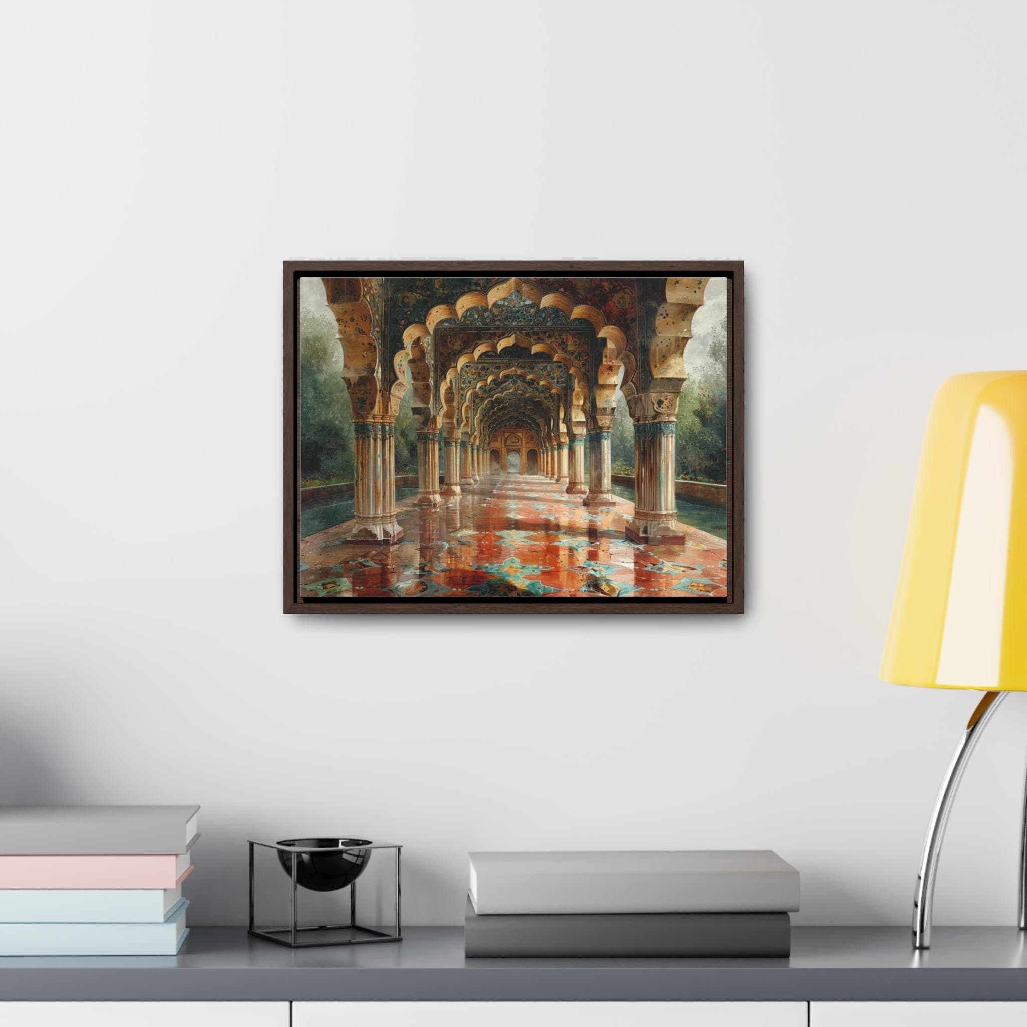 Mughal Style Art - Digital Download Only - Afghan Pakistani Indian Subcontinent Persian Palace Oil Painting, Royal Wall Print Poster