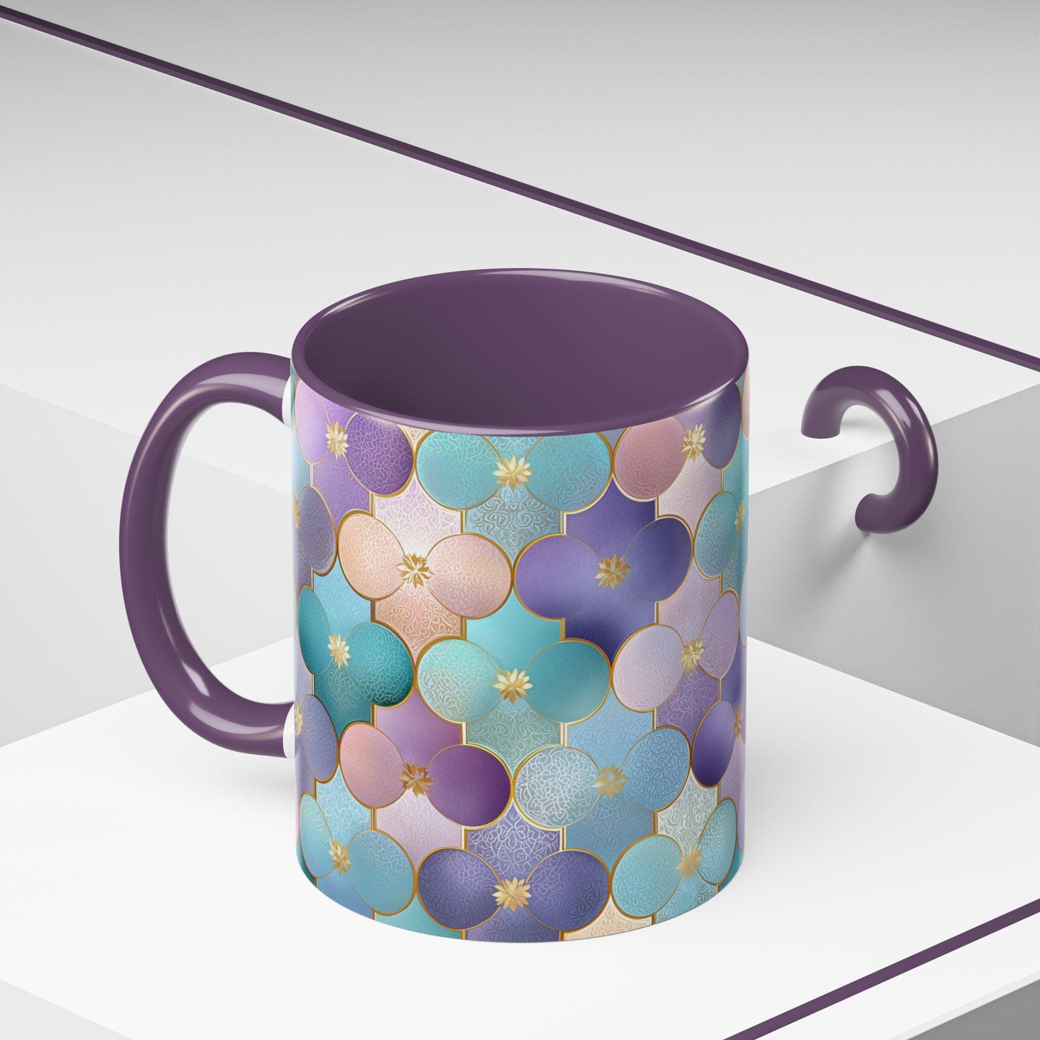 Ramadan & Eid Mug, Accent Coffee Mug (11, 15oz) Islamic Festive Gift Colorful Coffee Lover Ramzan Mug Tea Cup Eid Fitr