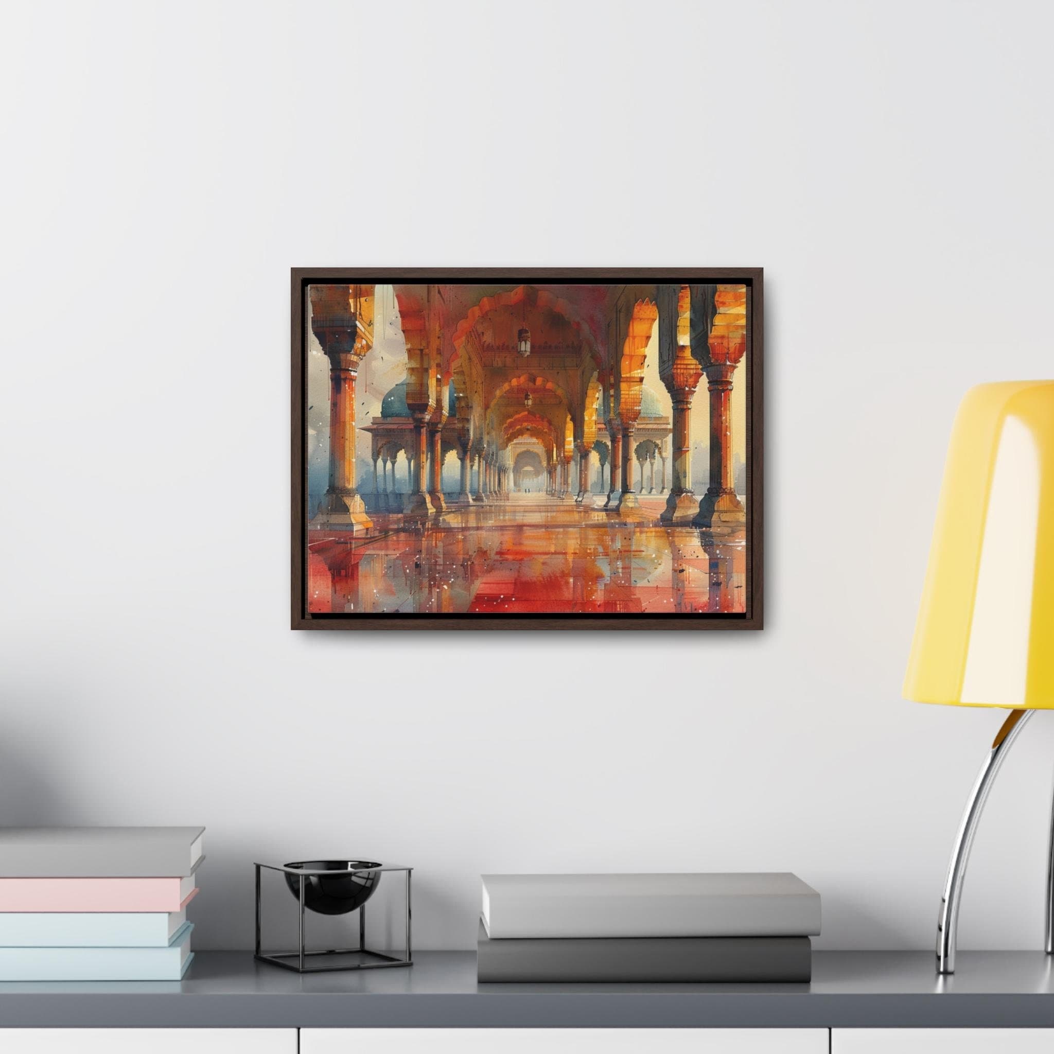 Mughal Style Art - Digital Download Only - Afghan Pakistani Indian Subcontinent Persian Palace Oil Painting, Royal Wall Print Poster