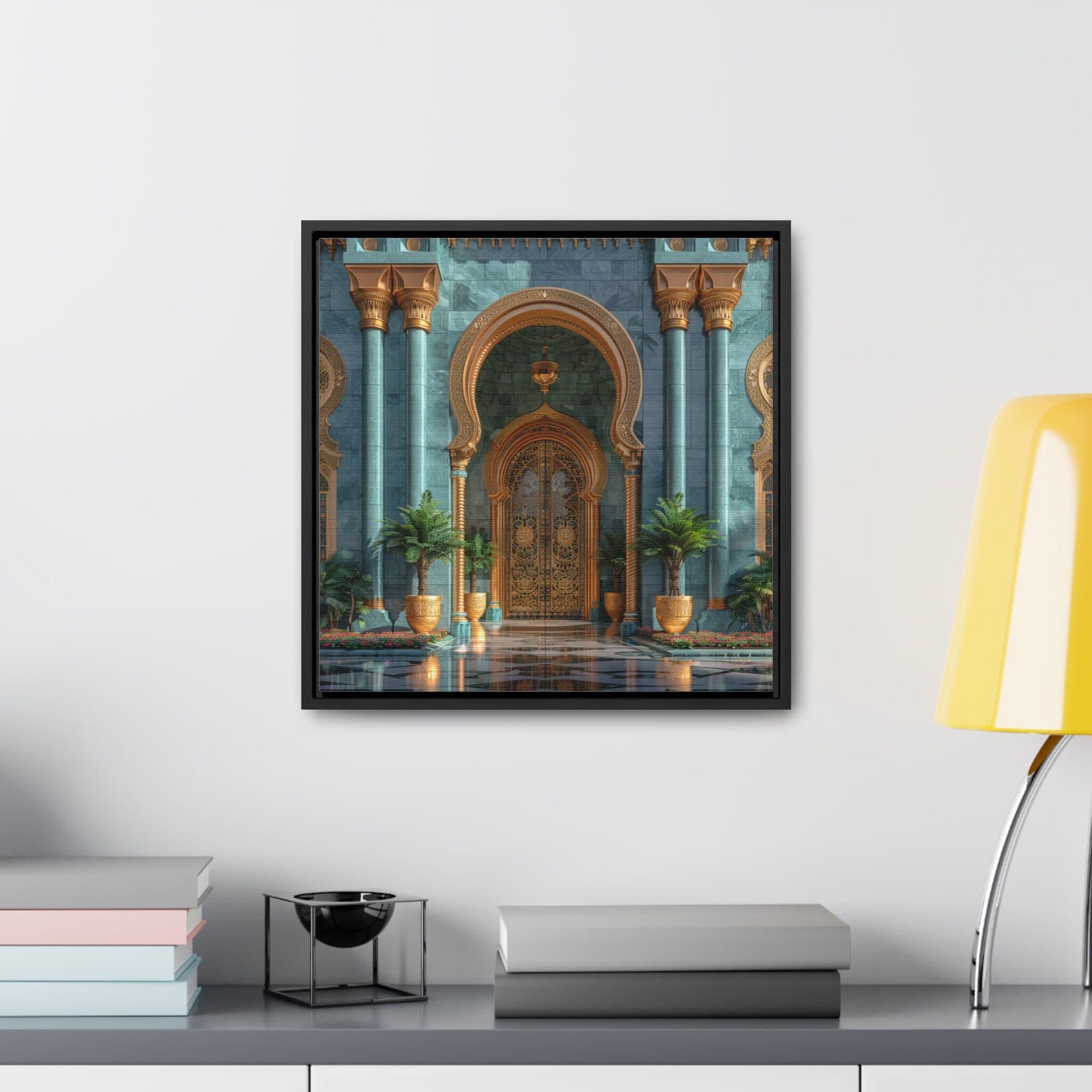 Moroccan Style Palace Art Painting, Digital Download Only, Mughal Morocco Afghan Pakistani Indian Subcontinent Persian Wall Print