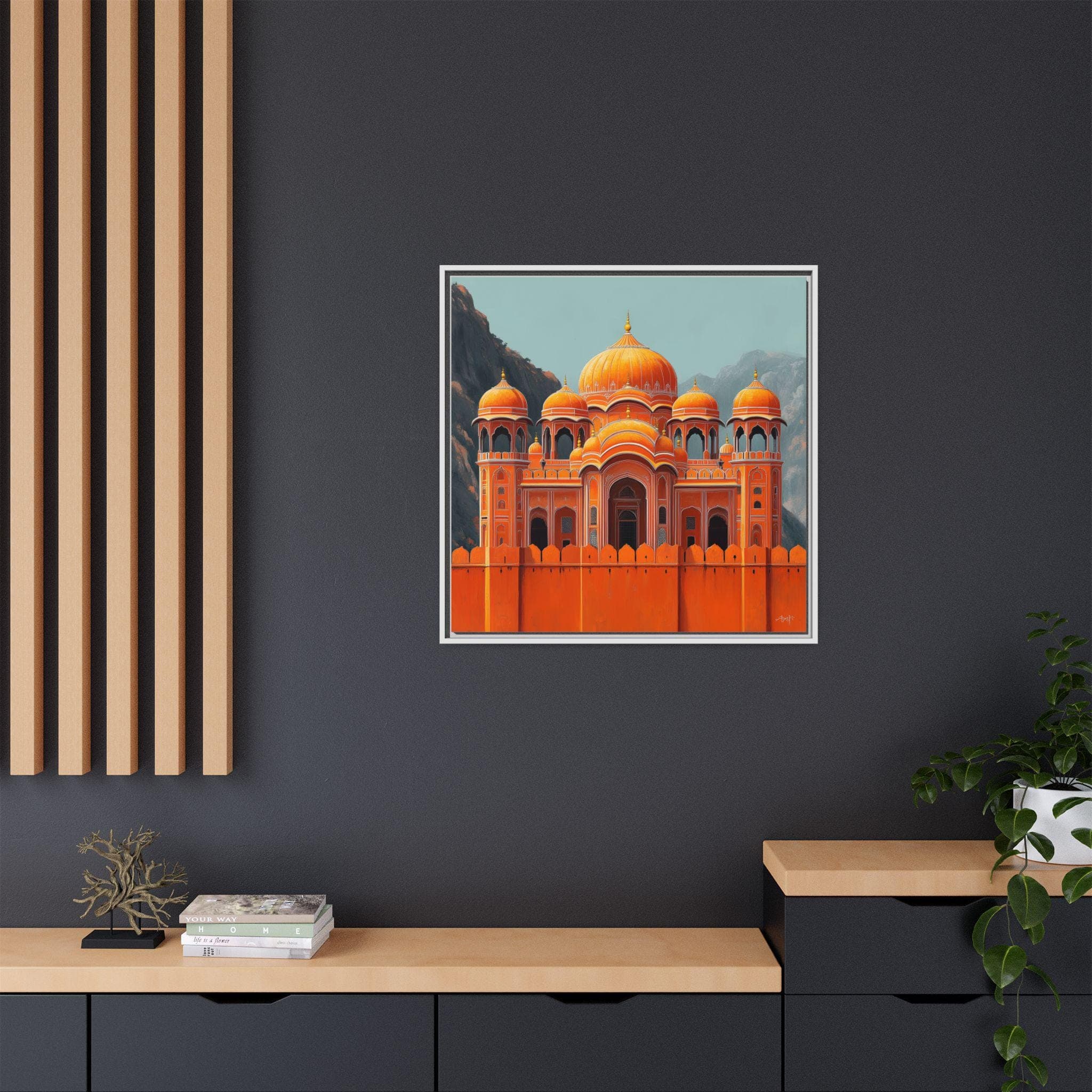 Mughal Style Palace Painting Framed Wall Art Afghan Pakistani Indian Southasian Persian Print Poster Islamic decor Lahore Delhi Jaipur desi