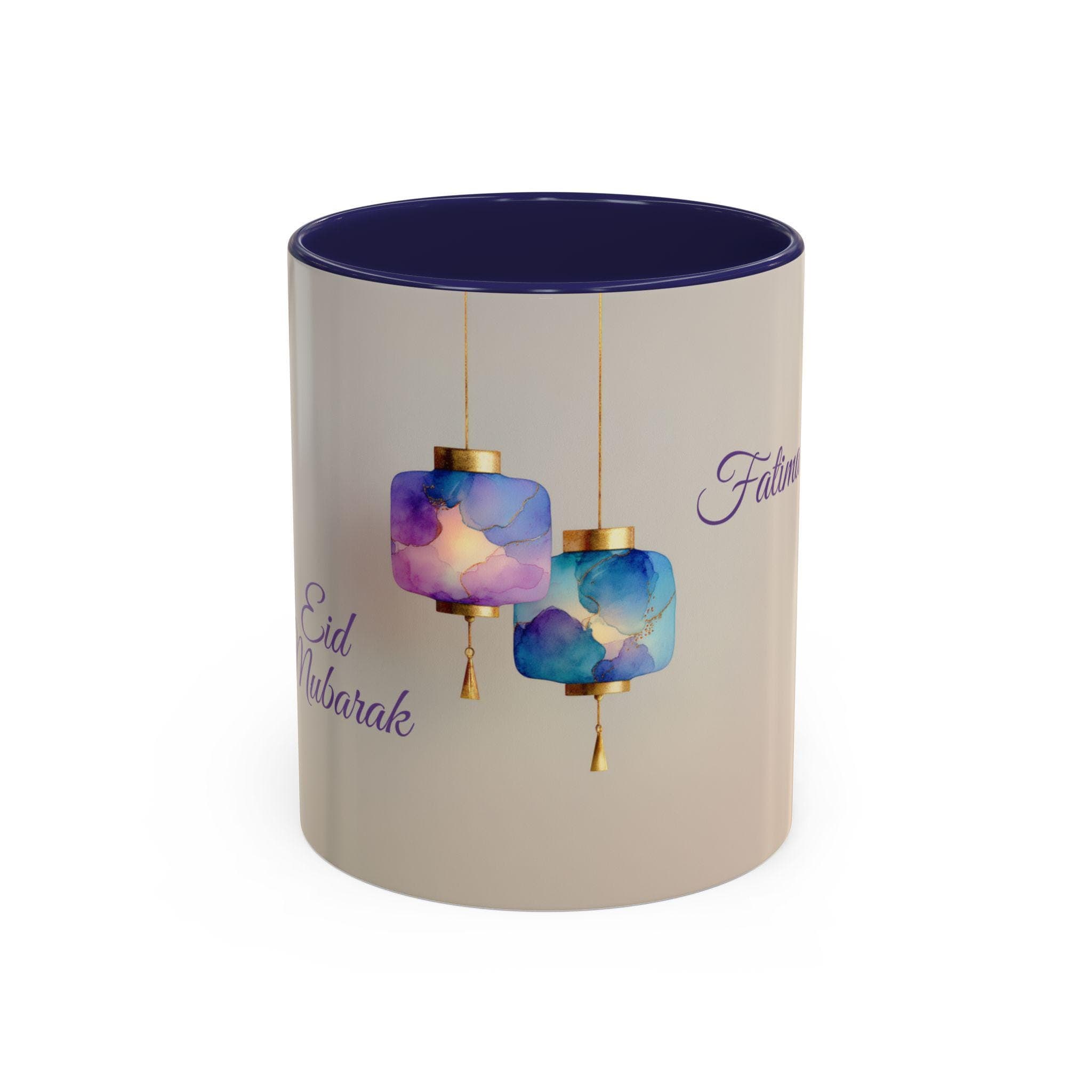 Custom Ramadan & Eid Mug, Accent Coffee Mug (11, 15oz) Islamic Festive Gift Colorful Coffee Lover Ramzan Personalized Mug Tea Cup Eid Fitr