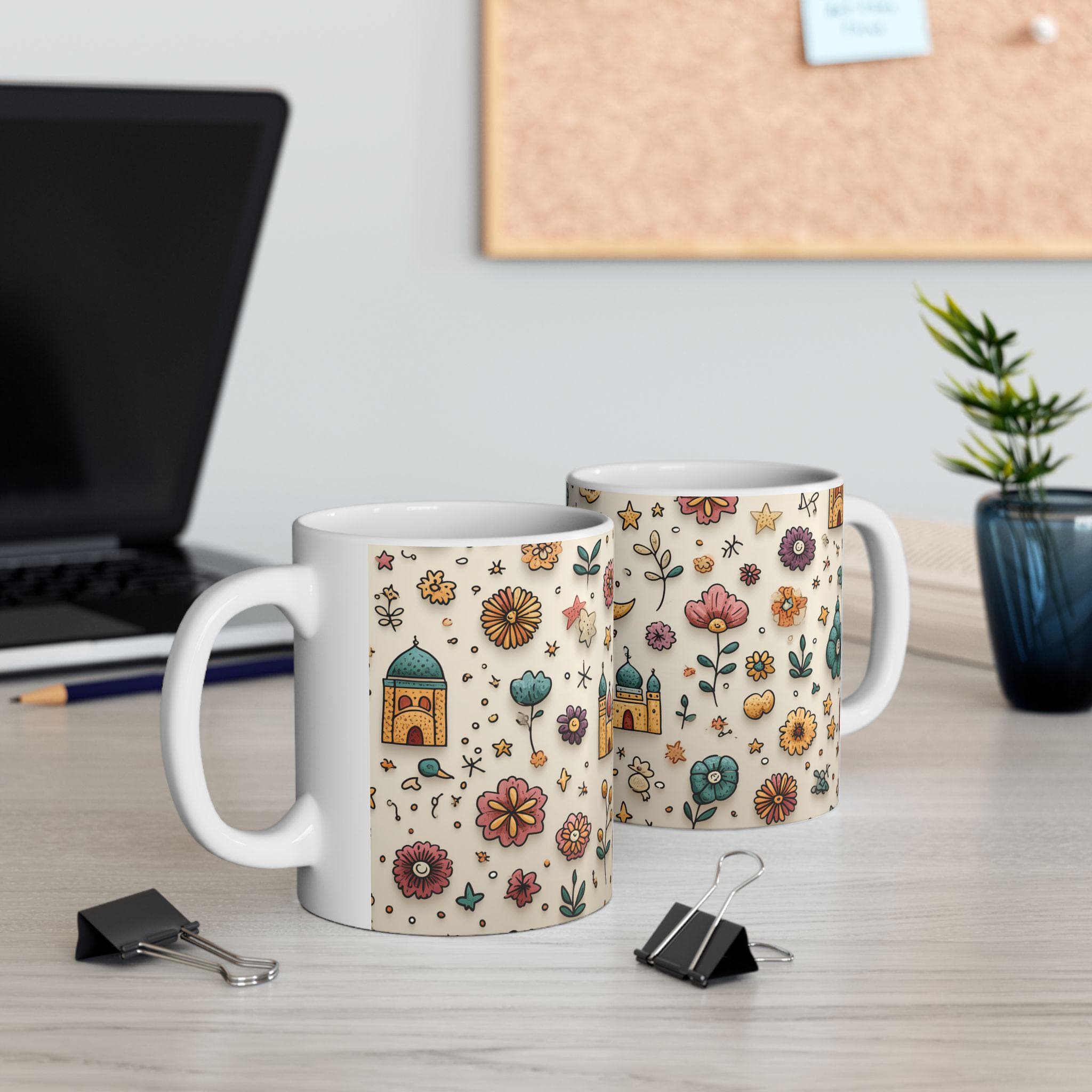 Custom Ramadan & Eid Mug, Ceramic Mug Gift, 11oz 15oz Islamic Festive Gift Colorful Coffee Lover Ramzan Personalized Mug Tea Cup Eid ul Fitr