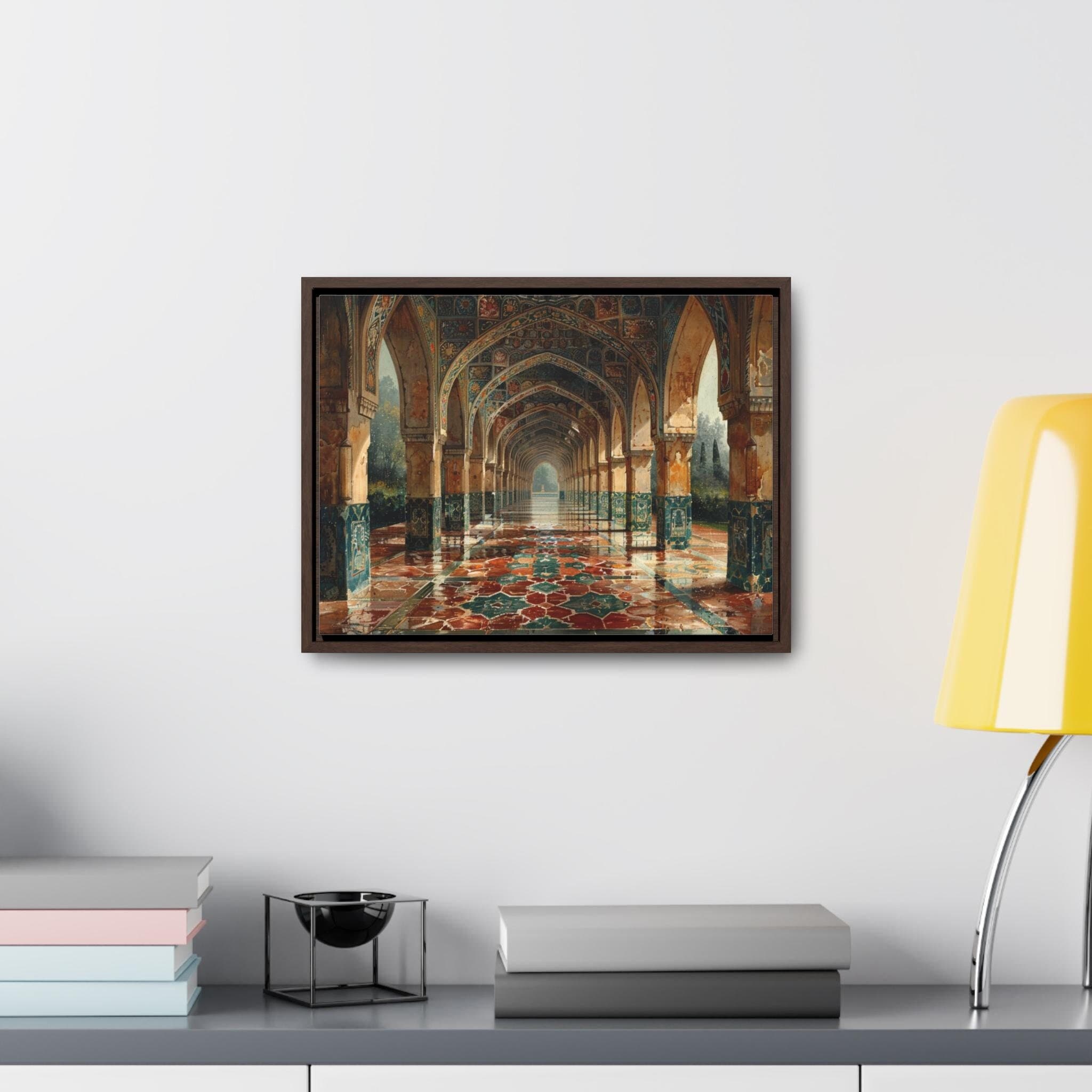Mughal Style Art - Digital Download Only - Afghan Pakistani Indian Subcontinent Persian Palace Oil Painting, Royal Wall Print Poster