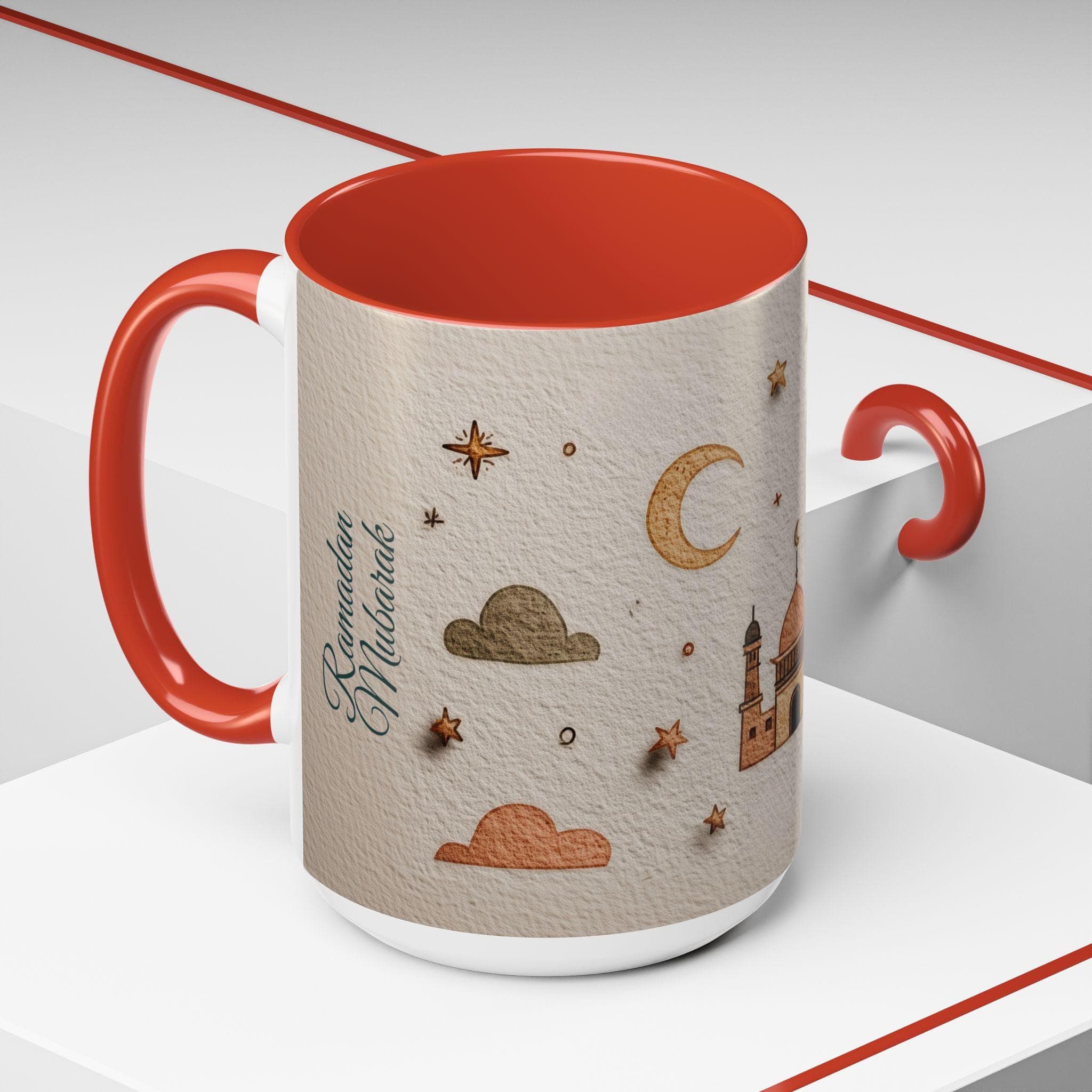 Custom Ramadan & Eid Mug, Accent Coffee Mug (11, 15oz) Islamic Festive Gift Colorful Coffee Lover Ramzan Personalized Mug Tea Cup Eid Fitr