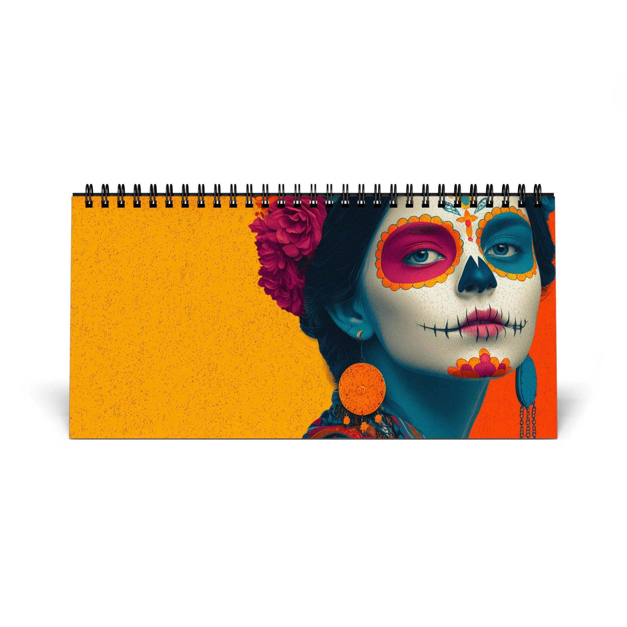 2026 Mexican Art Desk Calendar, Size 10" x 5" Latin Ethnic Traditional Spanish Mexico Aztec Boho Office Decor Yearly Monthly Planner