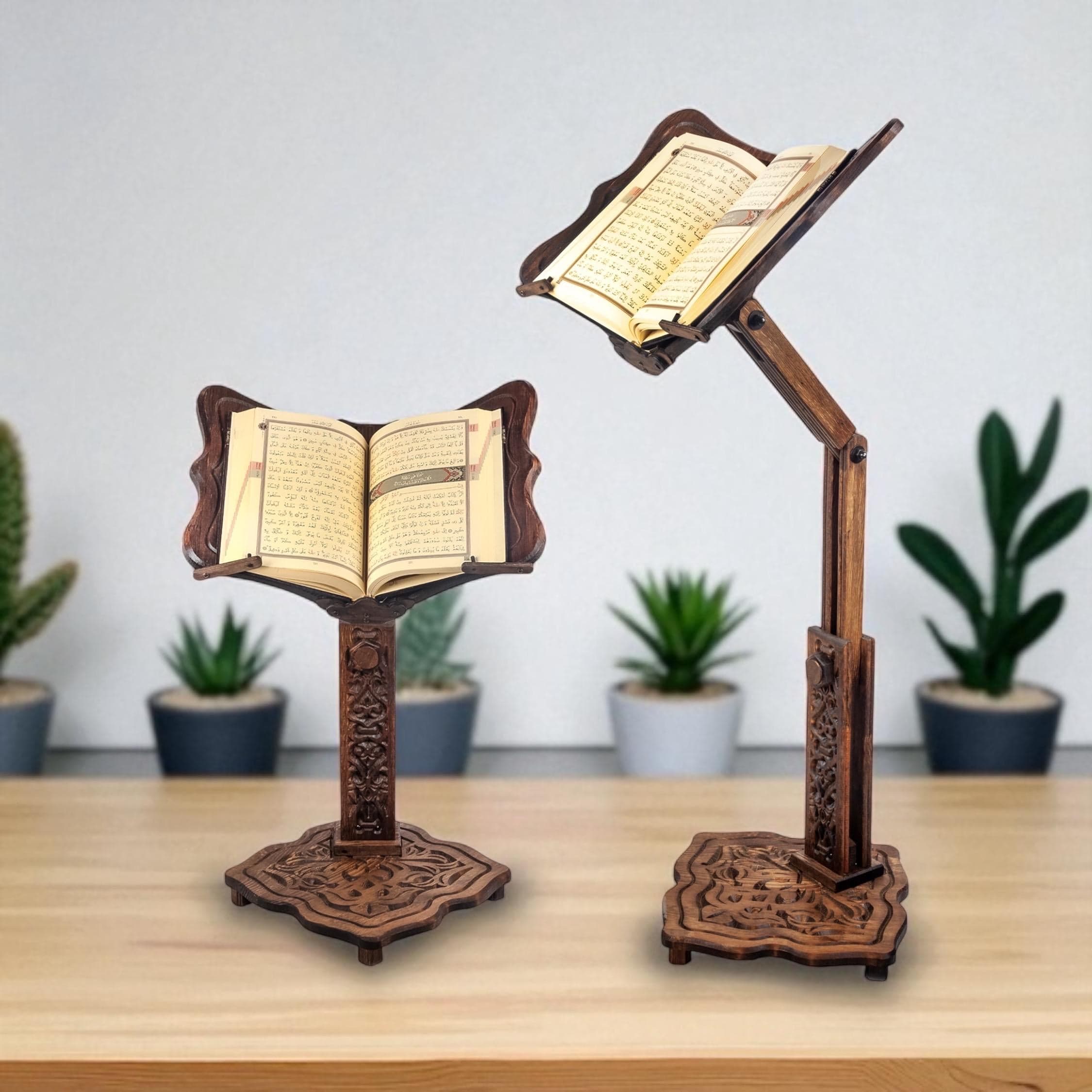Personalization Height Adjustable Lectern: Quran, Bible, Torah, Book Stand - Islamic Gifts , Eid Gifts - image 3