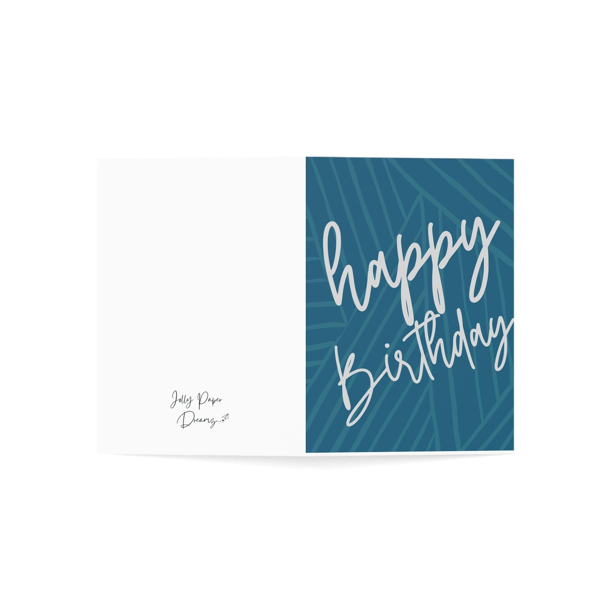 Happy Birthday Card: Blank Inside, 110lb Card Stock (4.25x6.25) - image 3