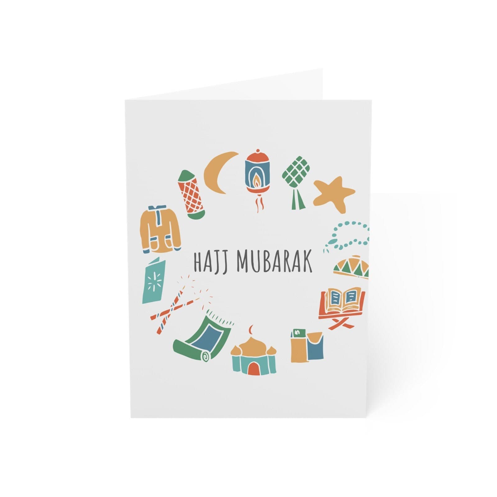 Hajj Mubarak Card: Muslim Holiday Greeting Card - image 3