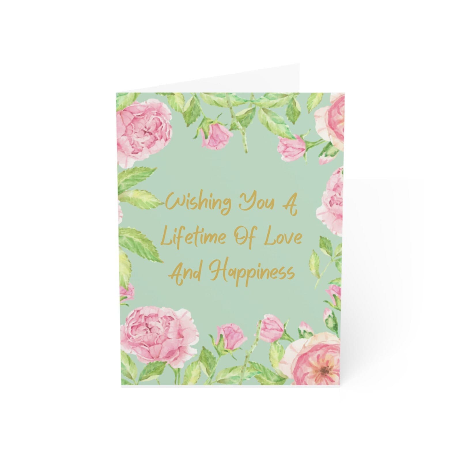 Floral Wedding Greeting Card, Lifetime of Love - image 3