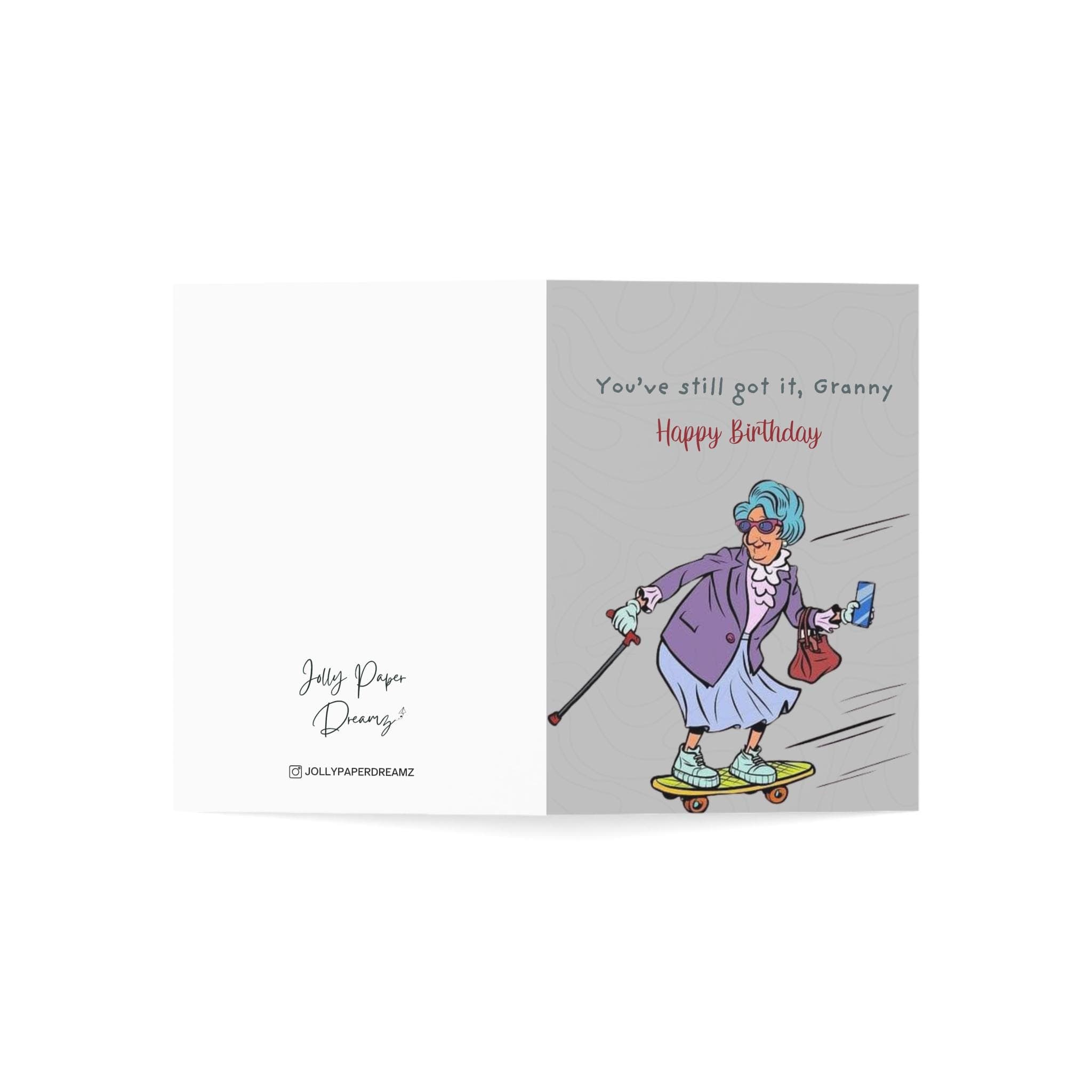 Funny Granny Birthday Card: 110lb Card Stock, Blank Inside - image 4