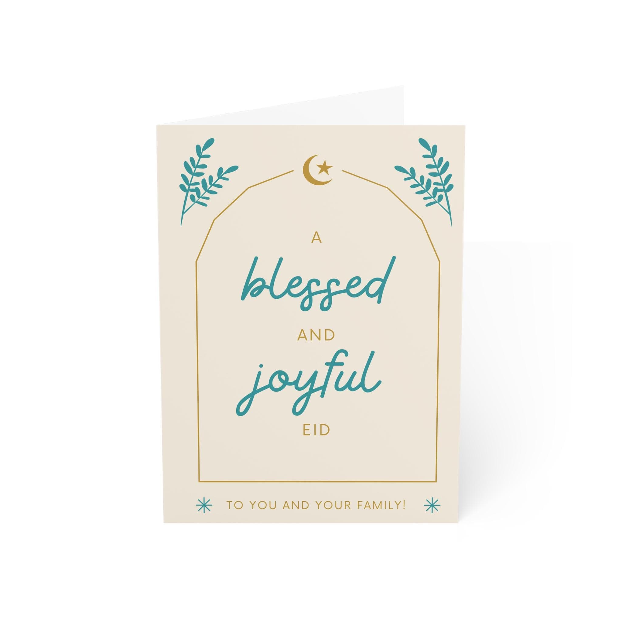 Eid Mubarak Greeting Card, Islamic Holiday Card, Islamic Greeting Card, Bless Eid, Joyful Eid Greeting Card - image 3