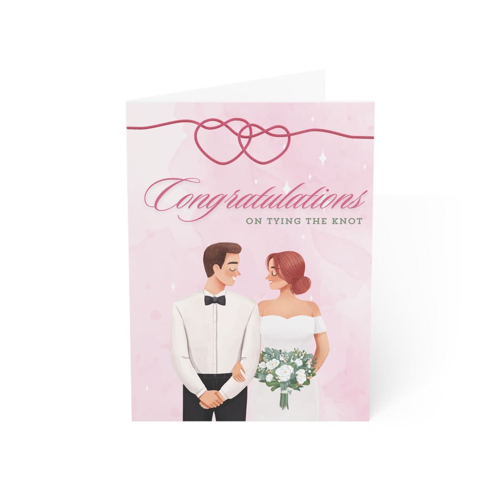 Tying the Knot Wedding Card, Congrats Card - image 3
