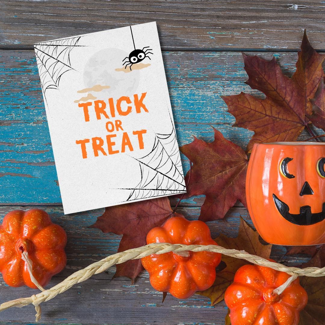 Happy Halloween Card, Trick or Treat