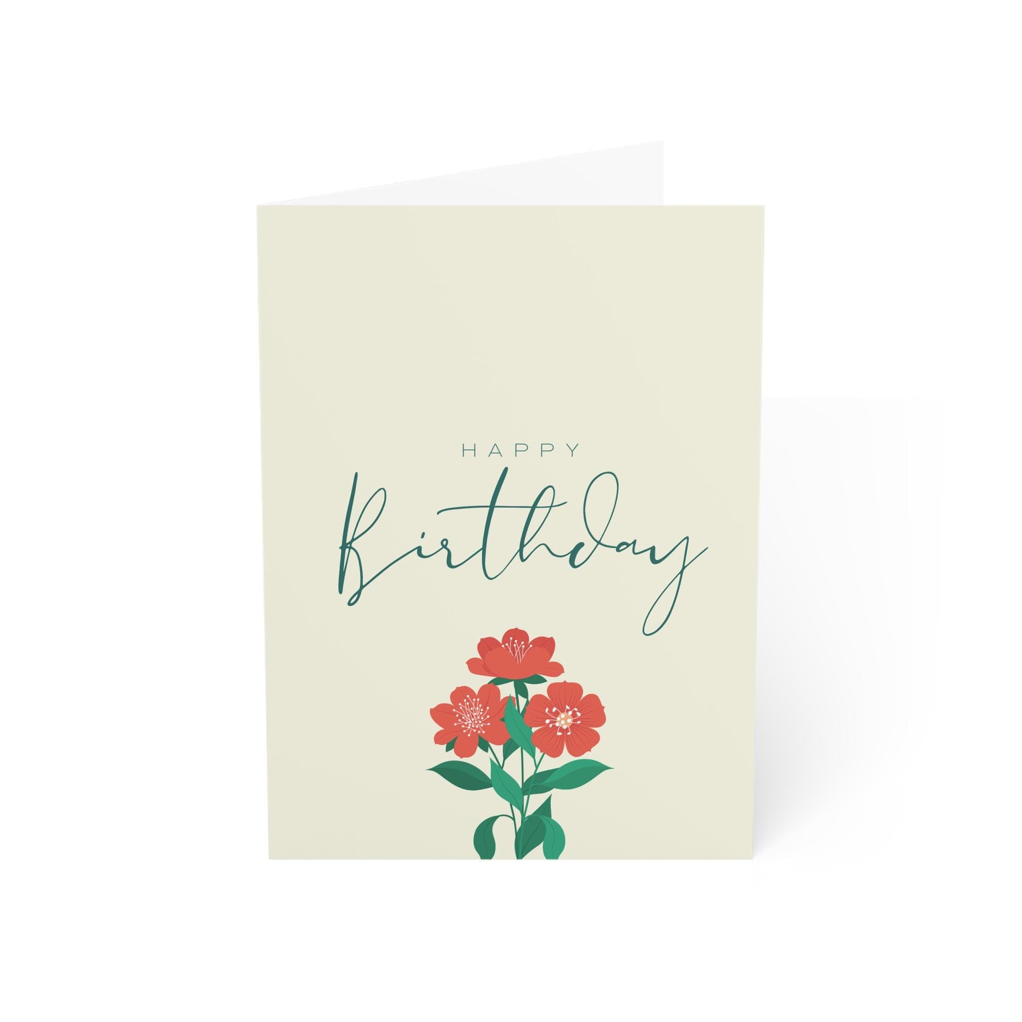 Floral Birthday Card: Blank Inside, 110lb Card Stock (4.25x6.25) - image 3