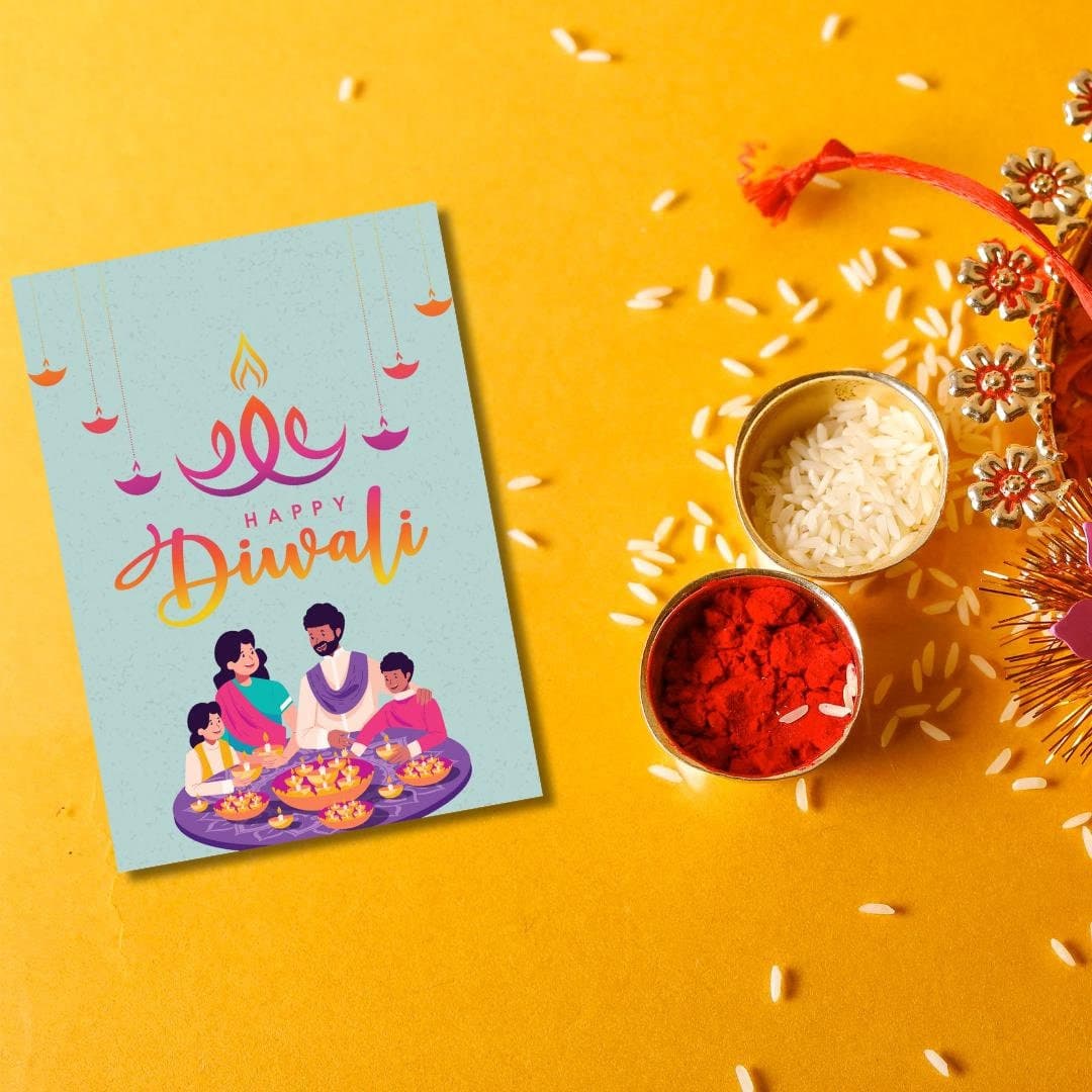 Happy Diwali Card, Hindu Festival (4.25x6.25)