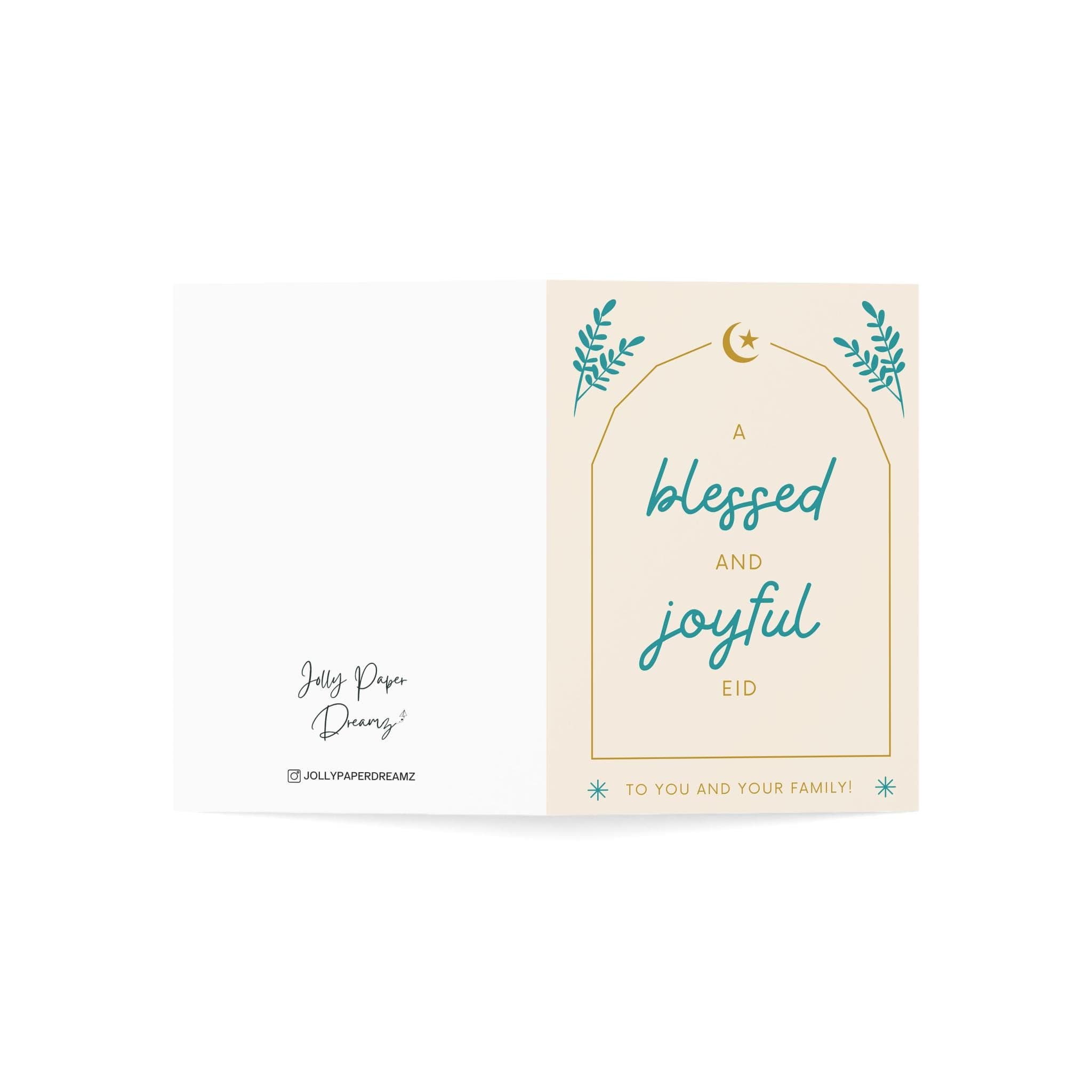 Eid Mubarak Greeting Card, Islamic Holiday Card, Islamic Greeting Card, Bless Eid, Joyful Eid Greeting Card - image 4