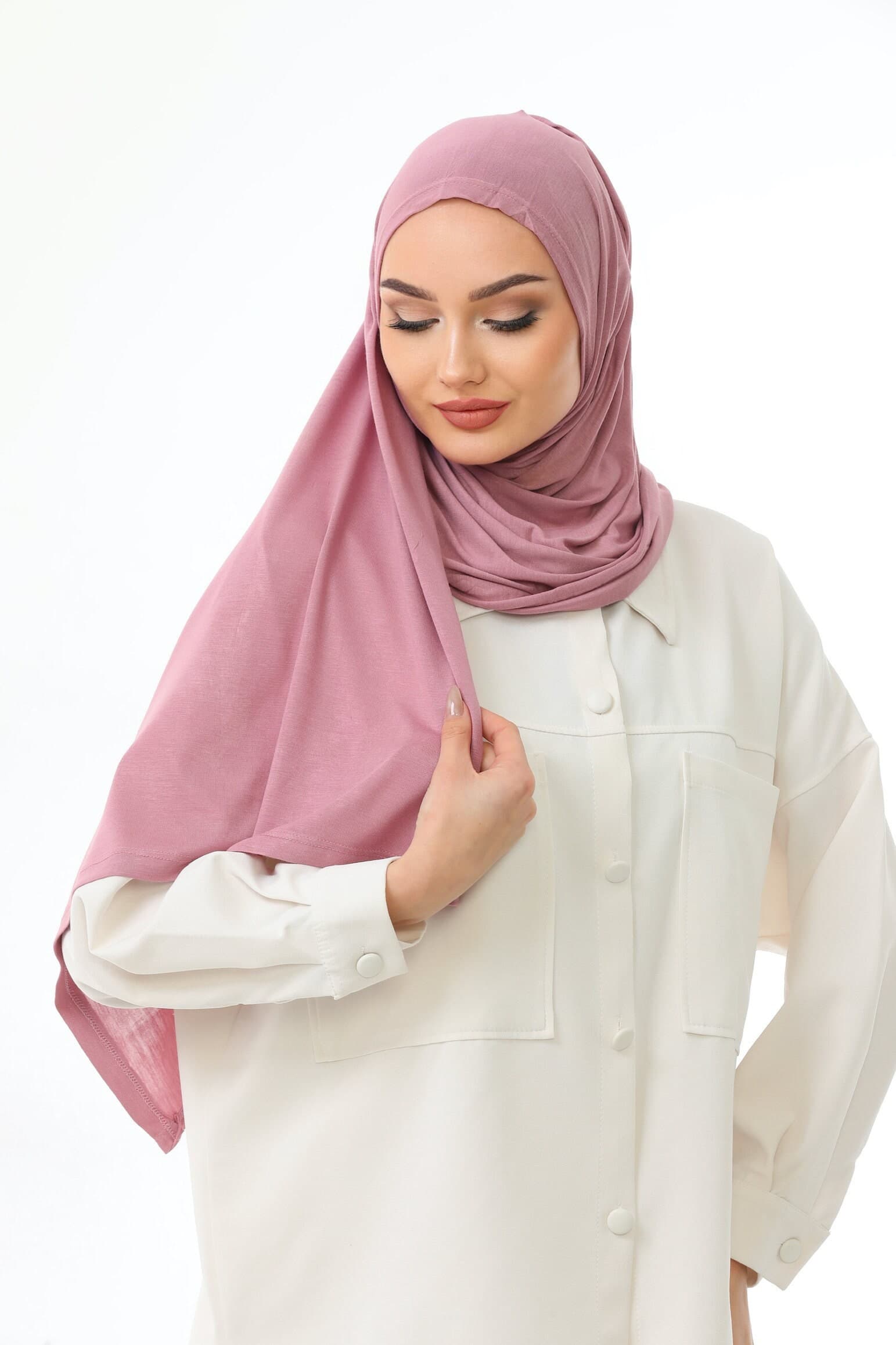 instant pink hijab