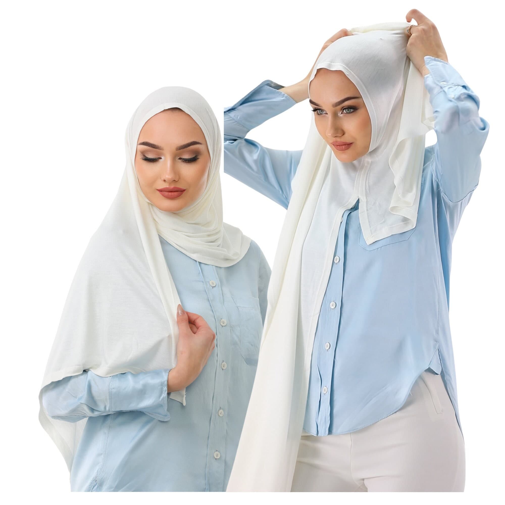 Instant Jersey Hijab: Ready to Wear Viscose Scarf