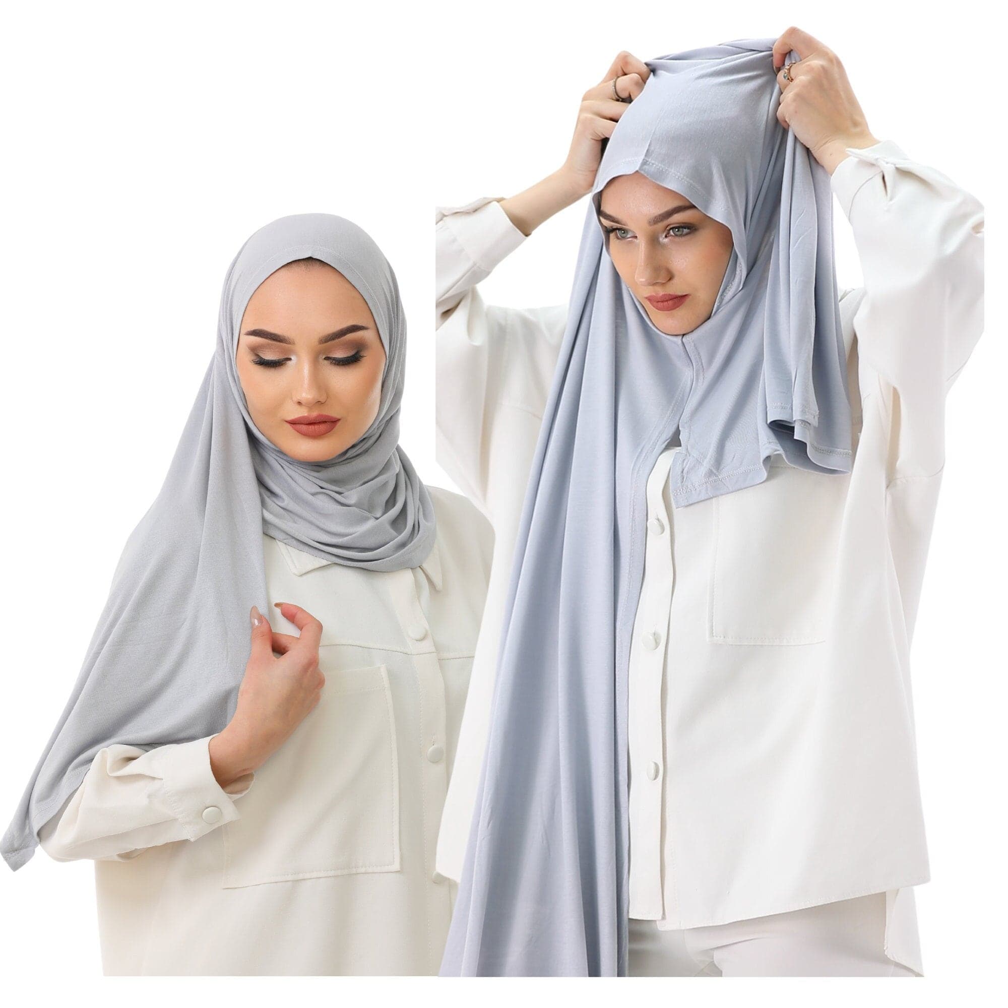 Instant Jersey Hijab: Ready to Wear Wrap, Soft Viscose Scarf