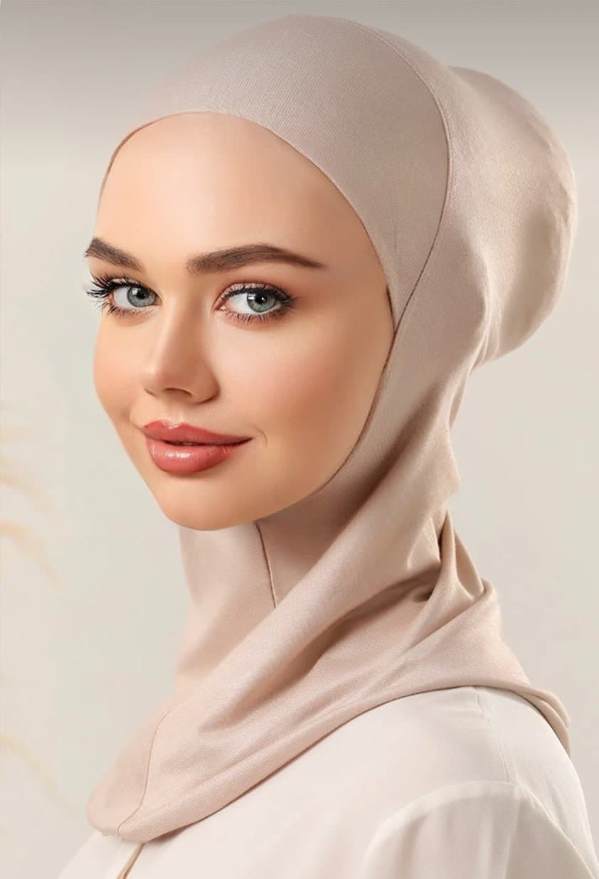 Buy 2 Set Get 1 FREE !, Cap Under Hijab, ninja under hijab, head wrap cap, neck cover cap Hijab, arm sleeves, hijab clips, pins, under cap - image 3