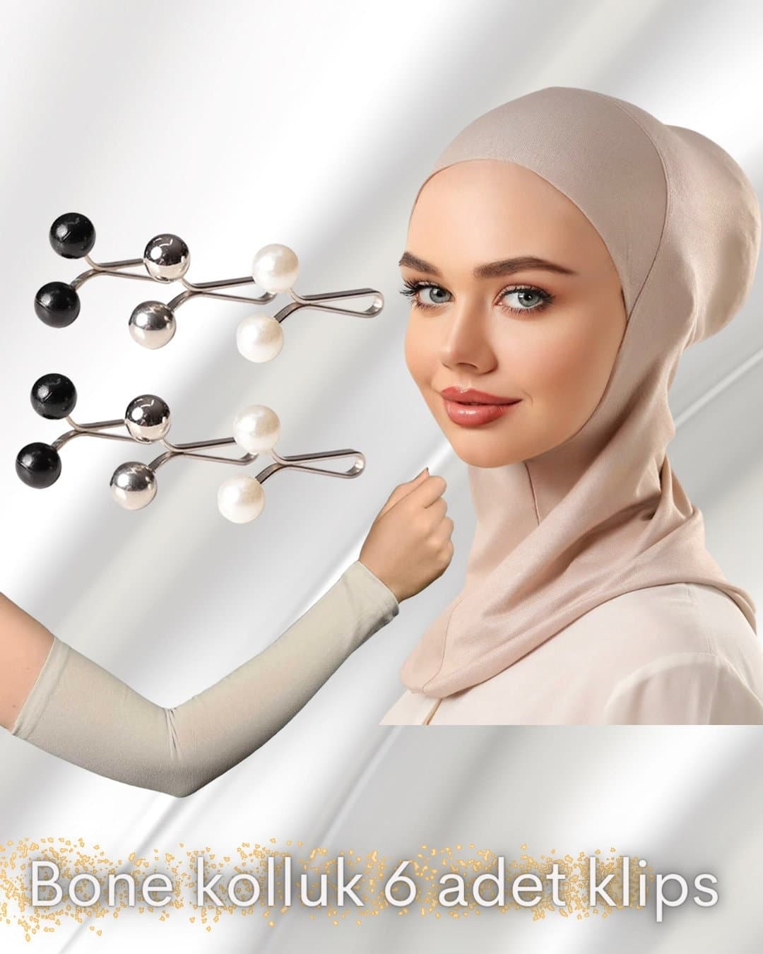 Buy 2 Set Get 1 FREE !, Cap Under Hijab, ninja under hijab, head wrap cap, neck cover cap Hijab, arm sleeves, hijab clips, pins, under cap