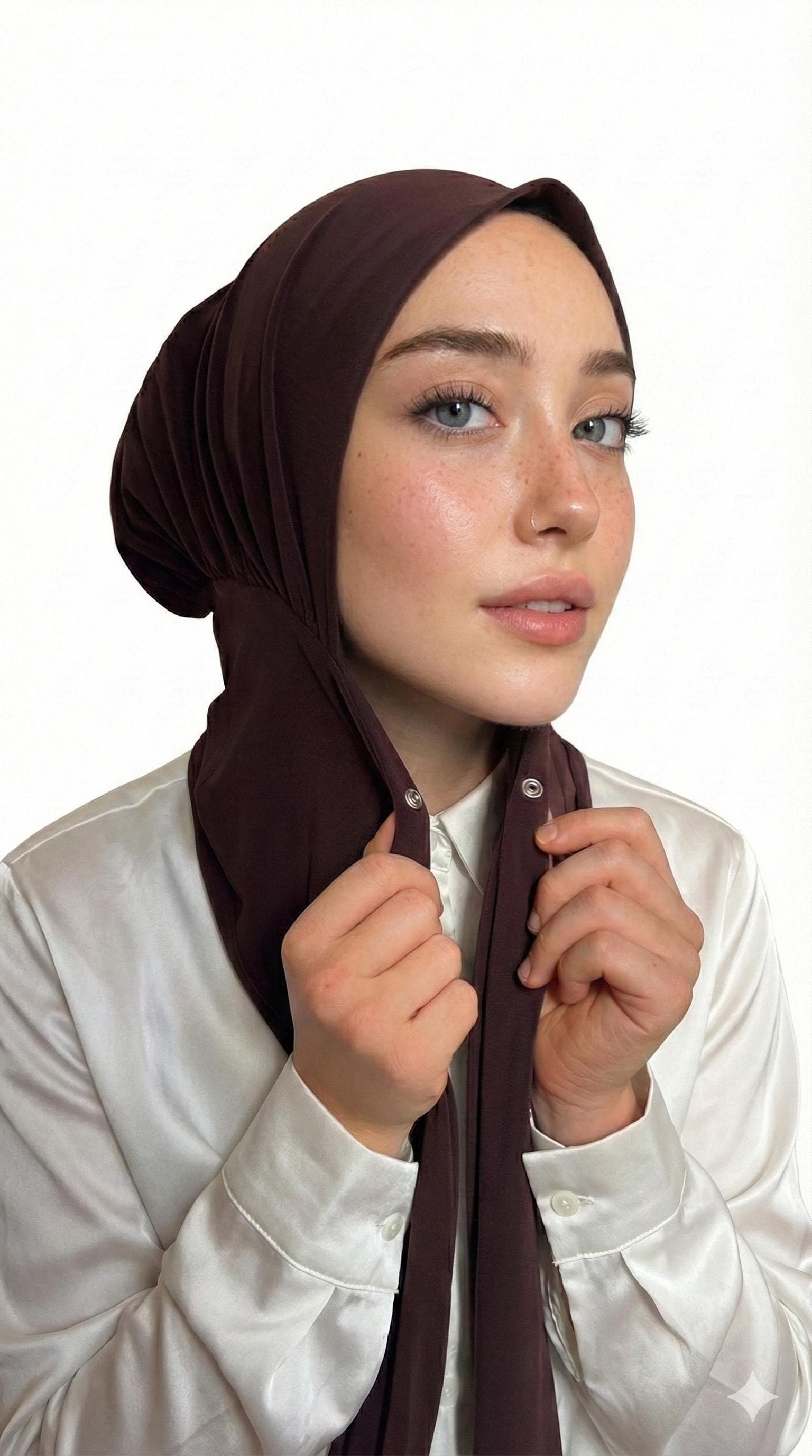 Instant Sandy Hijab: Polyester Blend, Ready to Wear Wrap