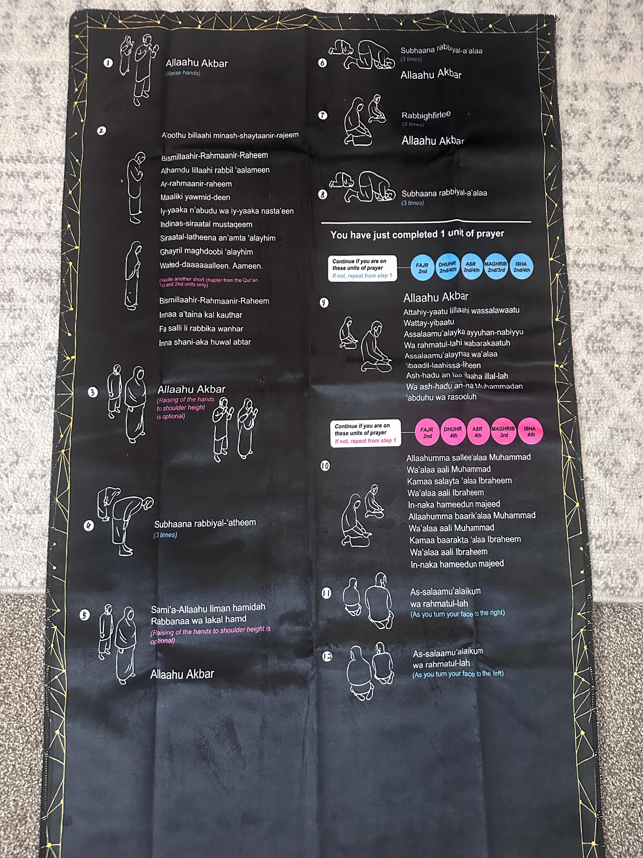 Prayer mat step by step educational - image 4
