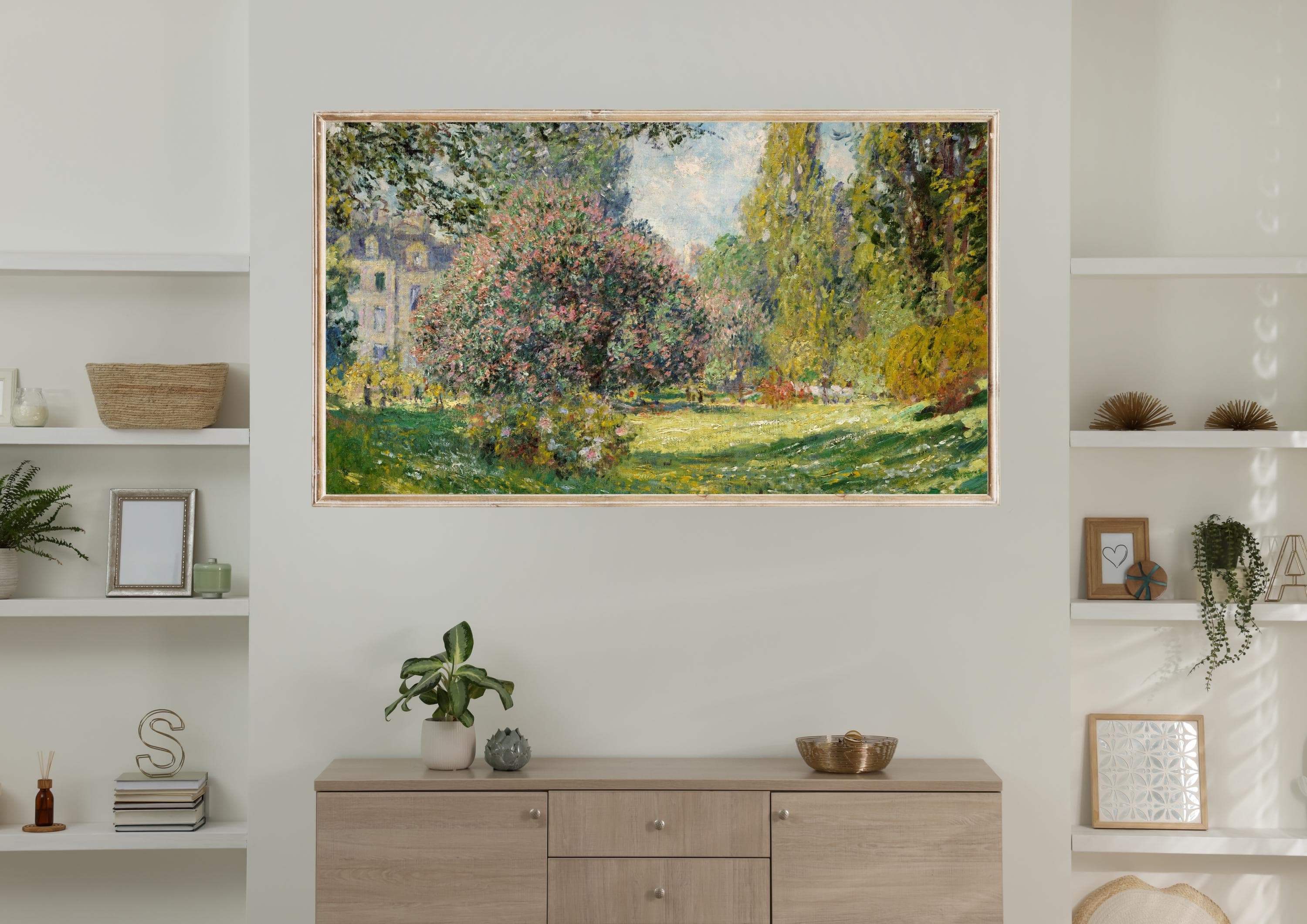 Samsung Frame TV Art | Monet Garden Landscape (Digital Download) - image 4