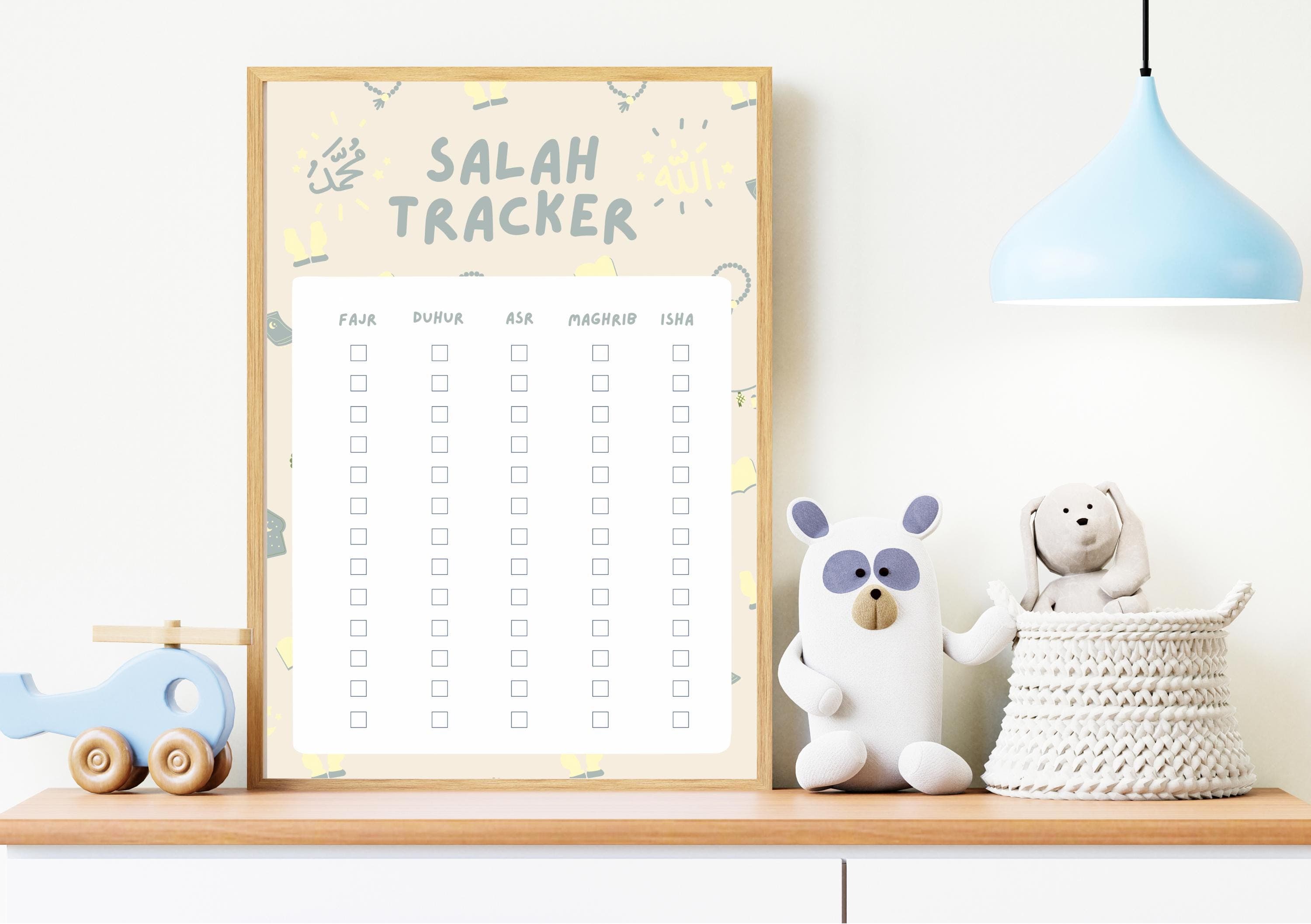 Kids Salah Tracker Printable: Islamic Prayer Checklist (Digital Download) - image 3