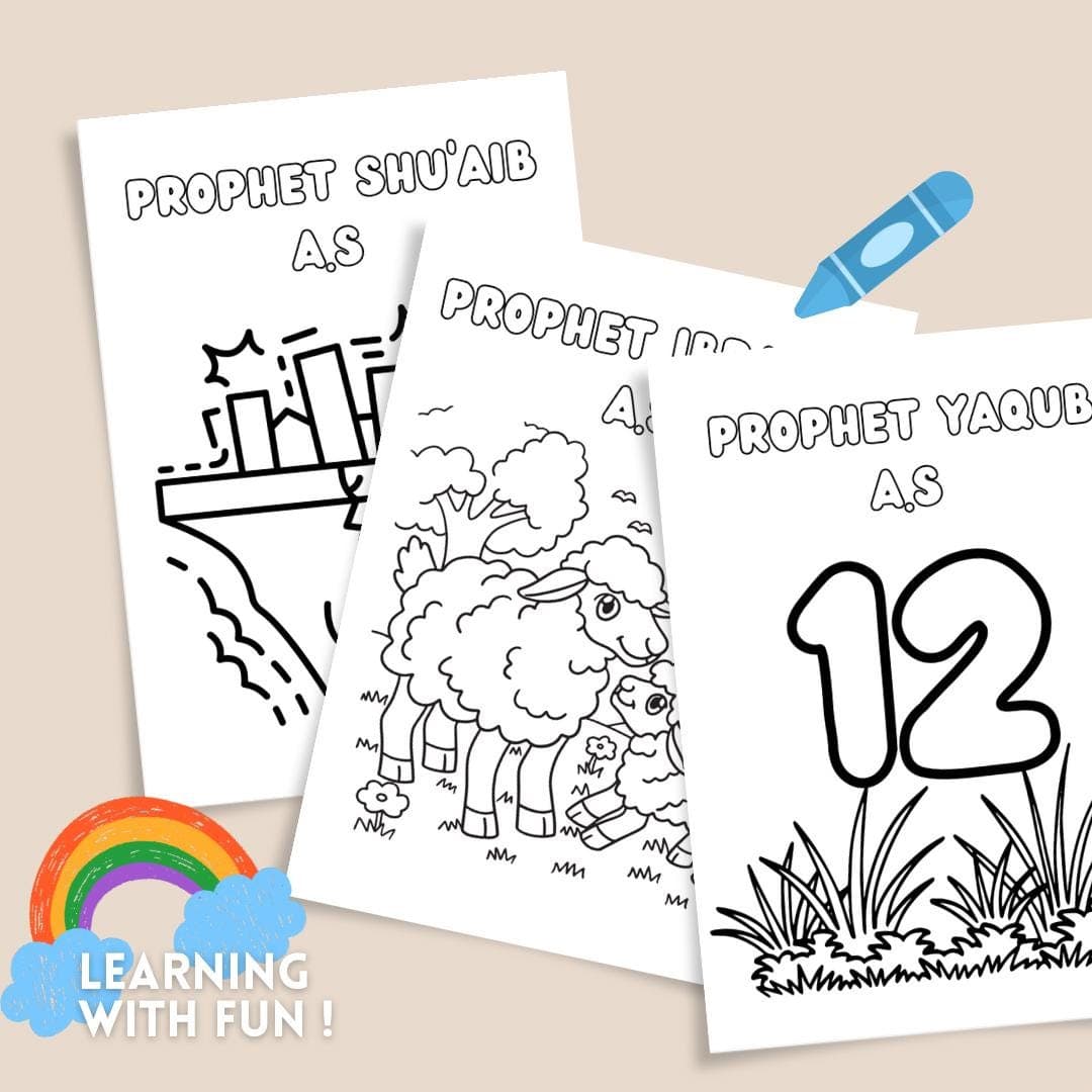 Islamic Prophets Coloring Book | Ramadan Kids Activity (Digital Download) - image 4