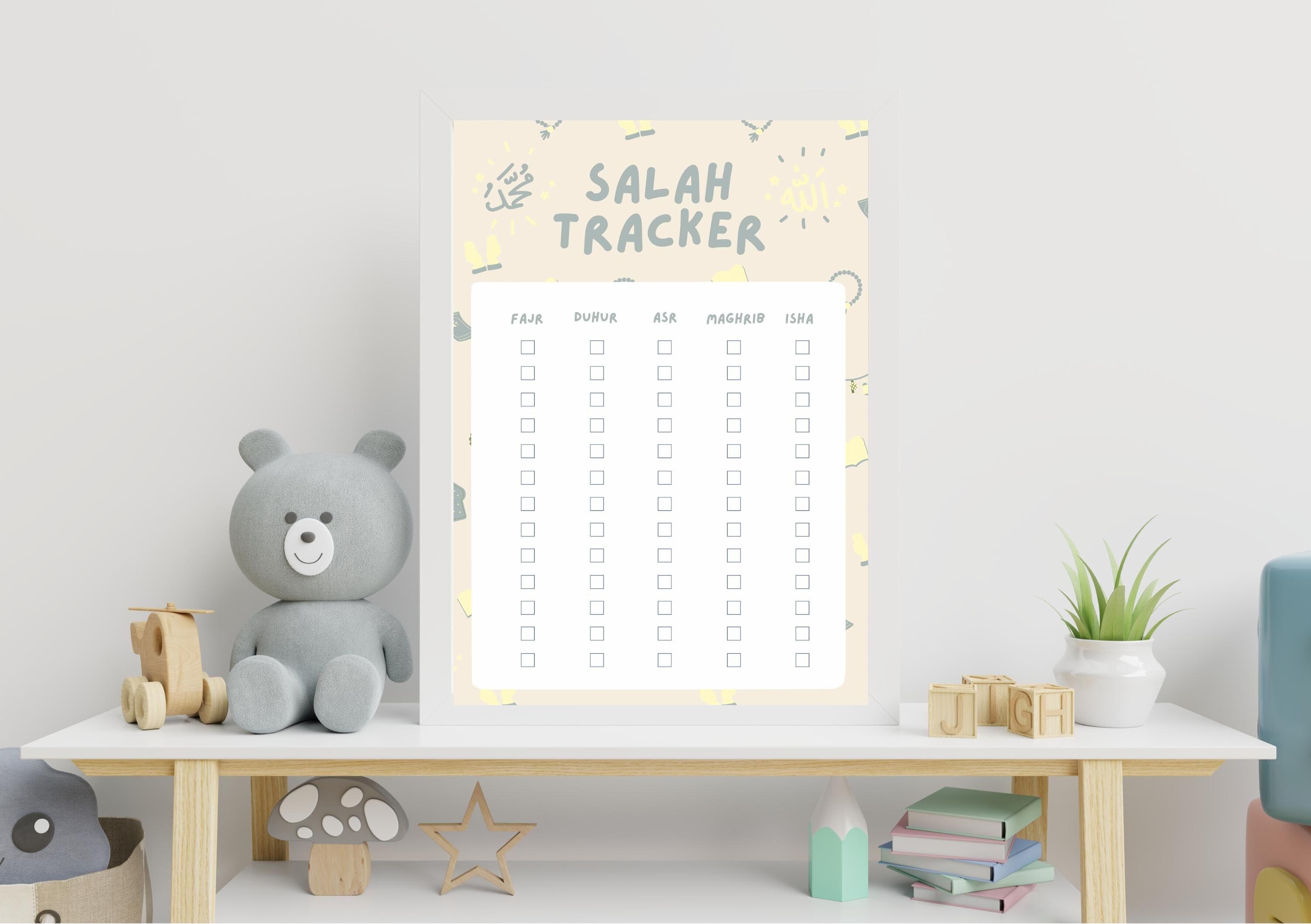 Kids Salah Tracker Printable: Islamic Prayer Checklist (Digital Download) - image 4