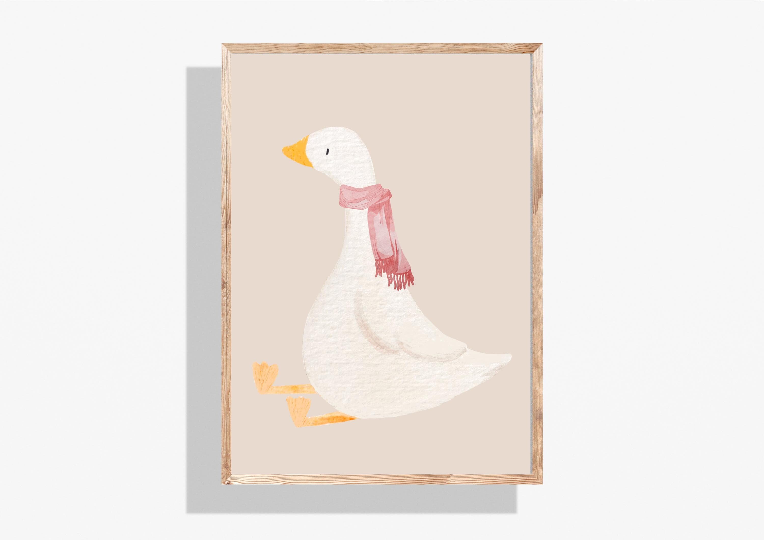 Goose Nursery Print Set: Whimsical Animal Decor (Digital Download) - image 3