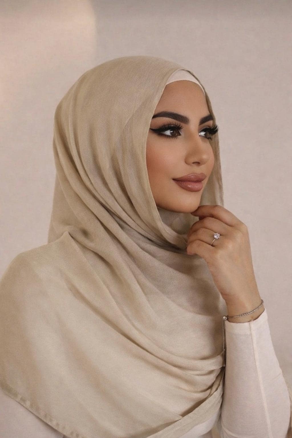 Soft Viscose Long Hijab Set with Cap | Lightweight Breathable Everyday Hijab NEXT DAY SHIPPING - image 3