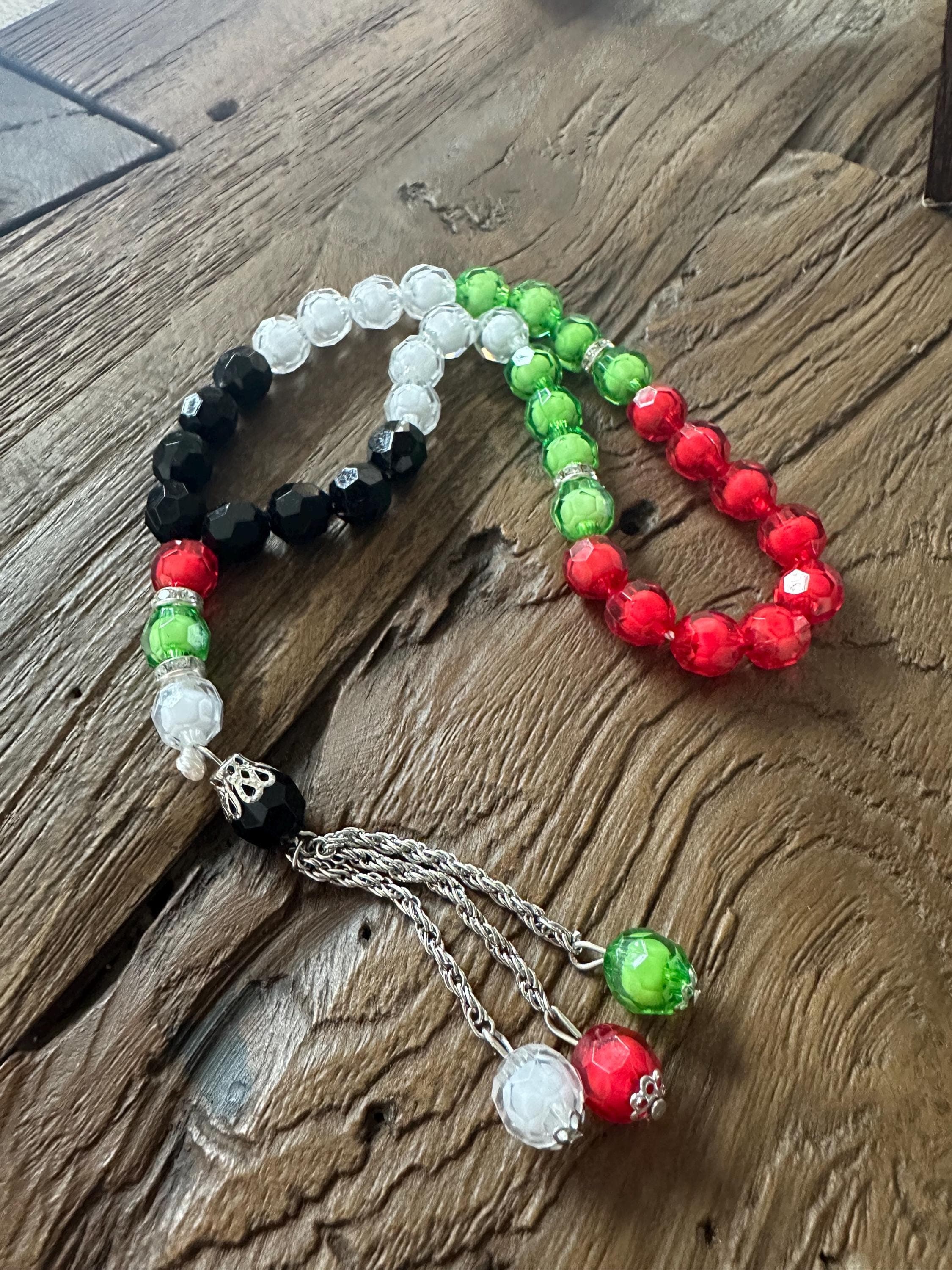 Palestinian-Themed Prayer Beads, Palestinian Pride Gift, Tasbih, Misbaha, Party Favor - image 3