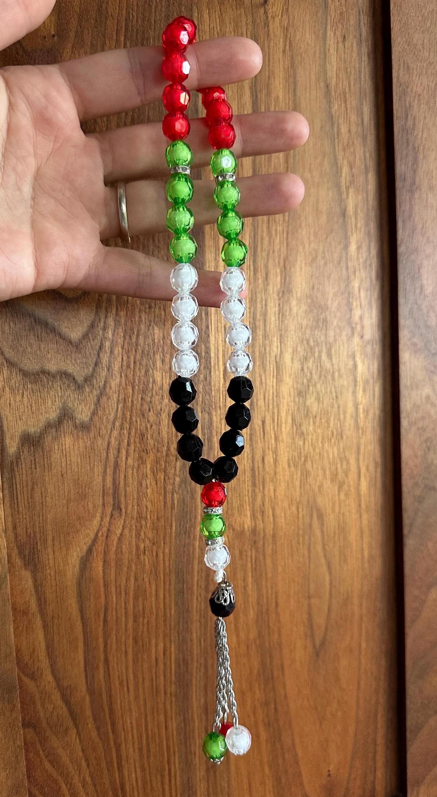 Palestinian-Themed Prayer Beads, Palestinian Pride Gift, Tasbih, Misbaha, Party Favor - image 5