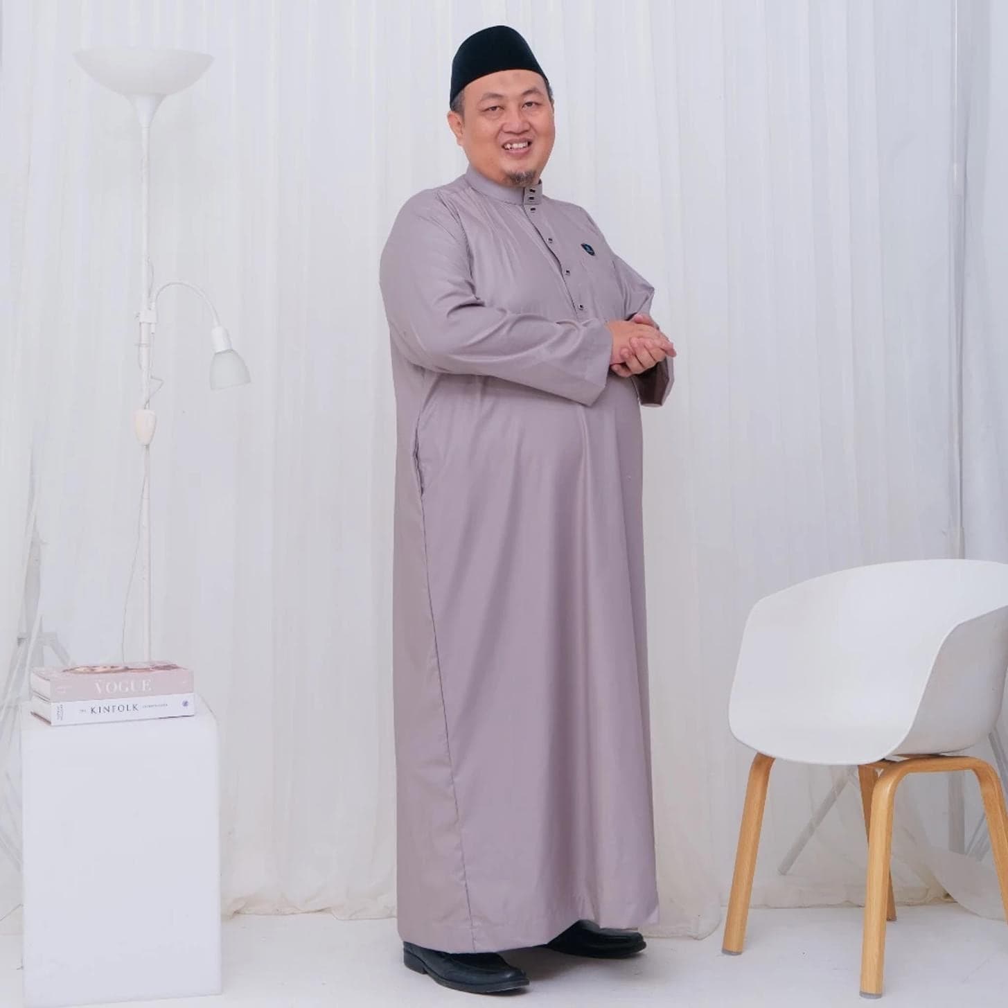 Men's Cotton Jubba Robe: Islamic Thobe, Big Size 3XL-7XL - image 4