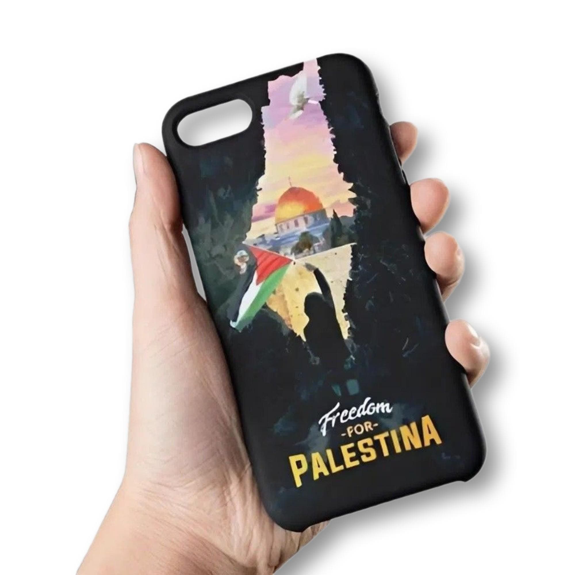 Detailed architectural art and historical figure illustrations printed on various premium phone case styles like tempered glass and matte black.
