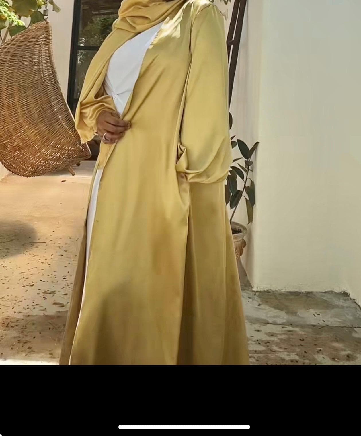 Luella Mustard Green Abaya - image 3