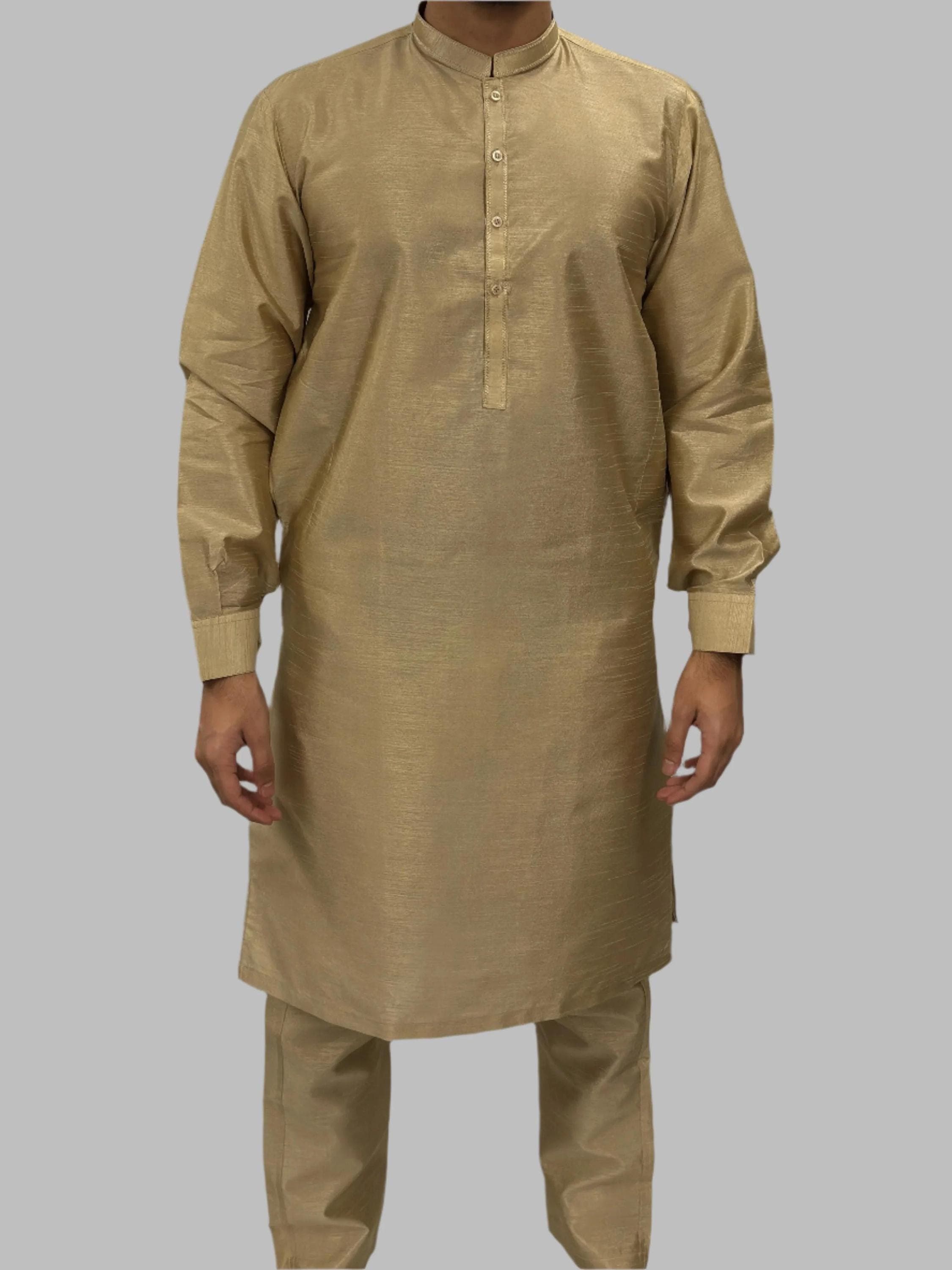 Light_Gold_Plain_Silky_Front_View
