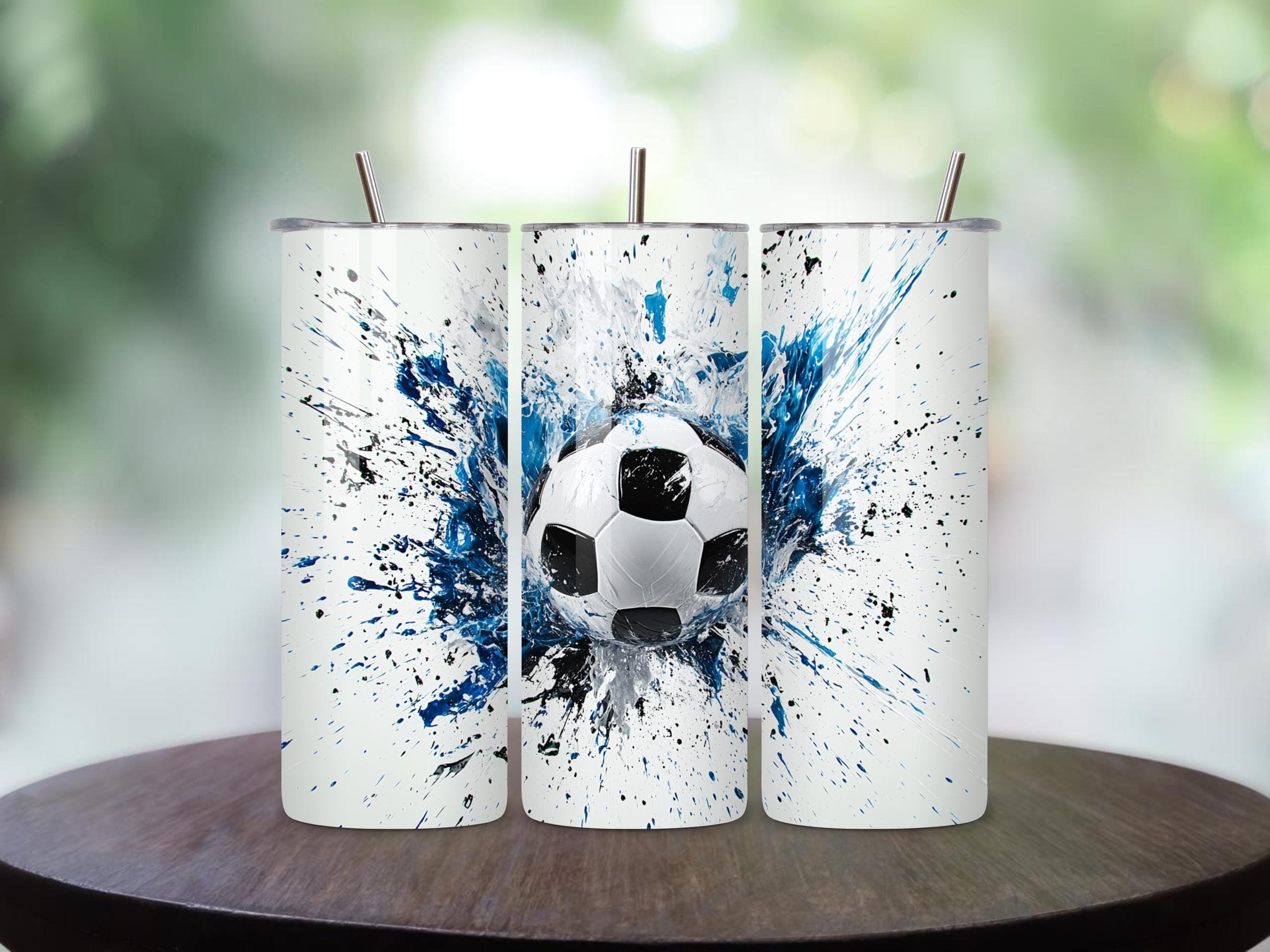 Soccer tumbler wrap, Sports tumbler png, soccer mom png, Soccer gifts, Soccer sports tumbler wrap, 3d Sublimation design, Digital Download - image 5