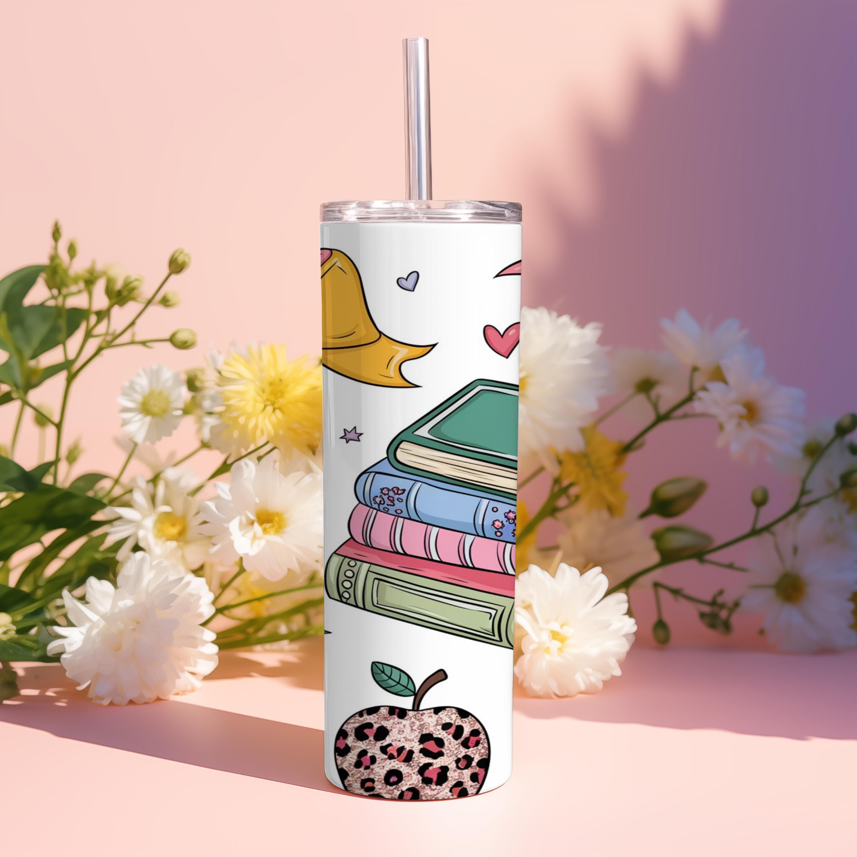 Teacher Coquette Wrap -Digital PNG File Tumbler Sublimation Design -Instant Digital Download -Coquette School Tumbler Wrap Teacher Gift - image 4