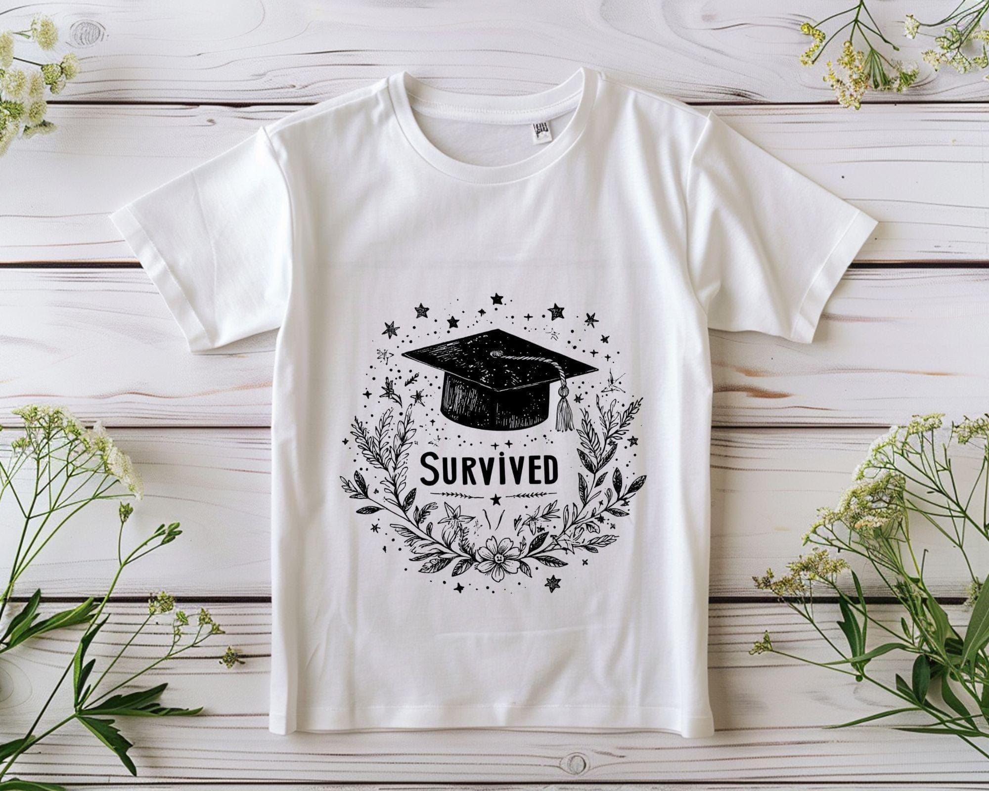 Watercolor Graduation Clipart with Motivational Quotes - Student Gifts - Graduation Cap Png - Digital Download - graduation cap -senior 2025 - image 3