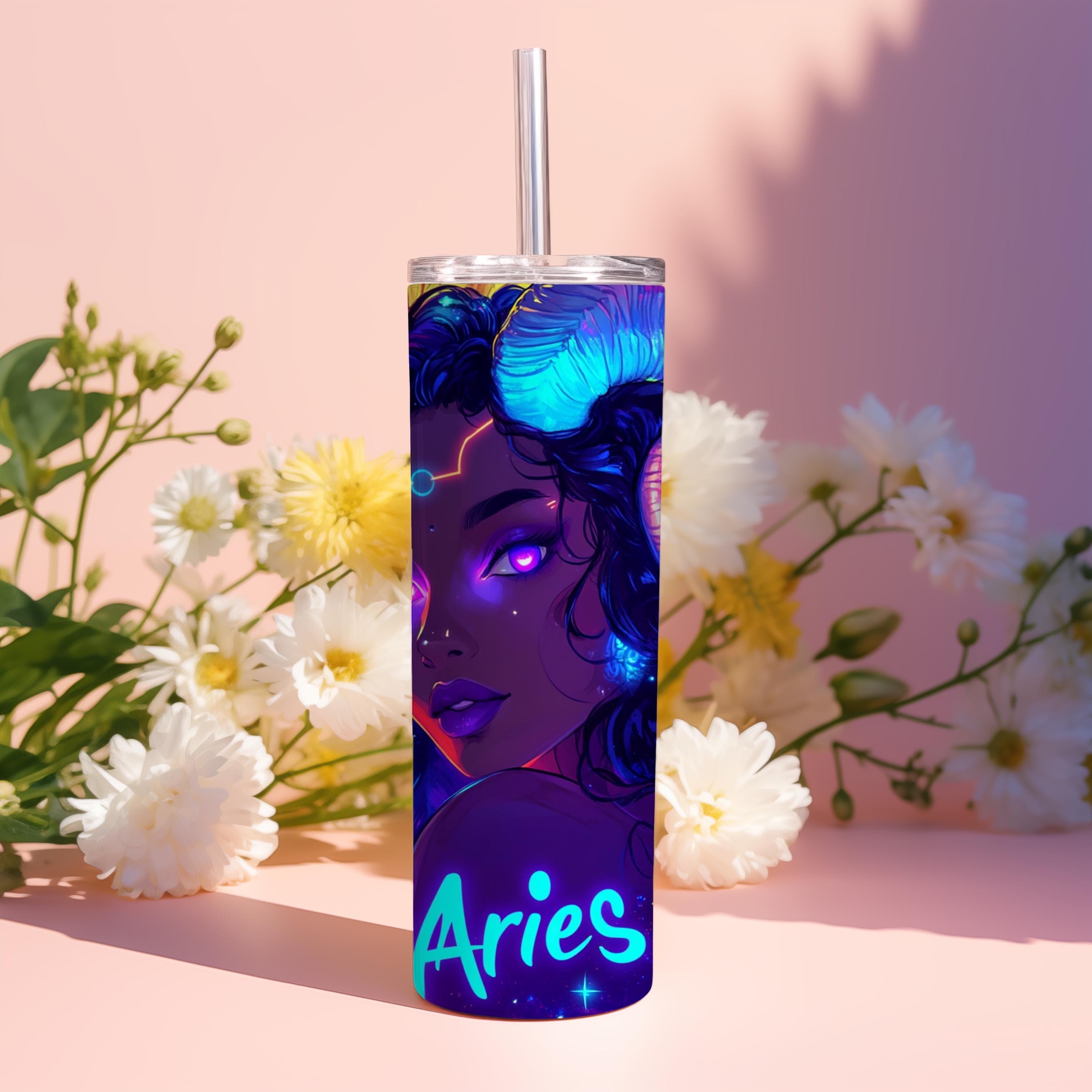 Zodiac Tumbler Wrap, 20oz Tumbler Wrap Sublimation Design, Zodiac PNG Skinny Tumbler Design, Zodiac Gift, Digital Download - image 4