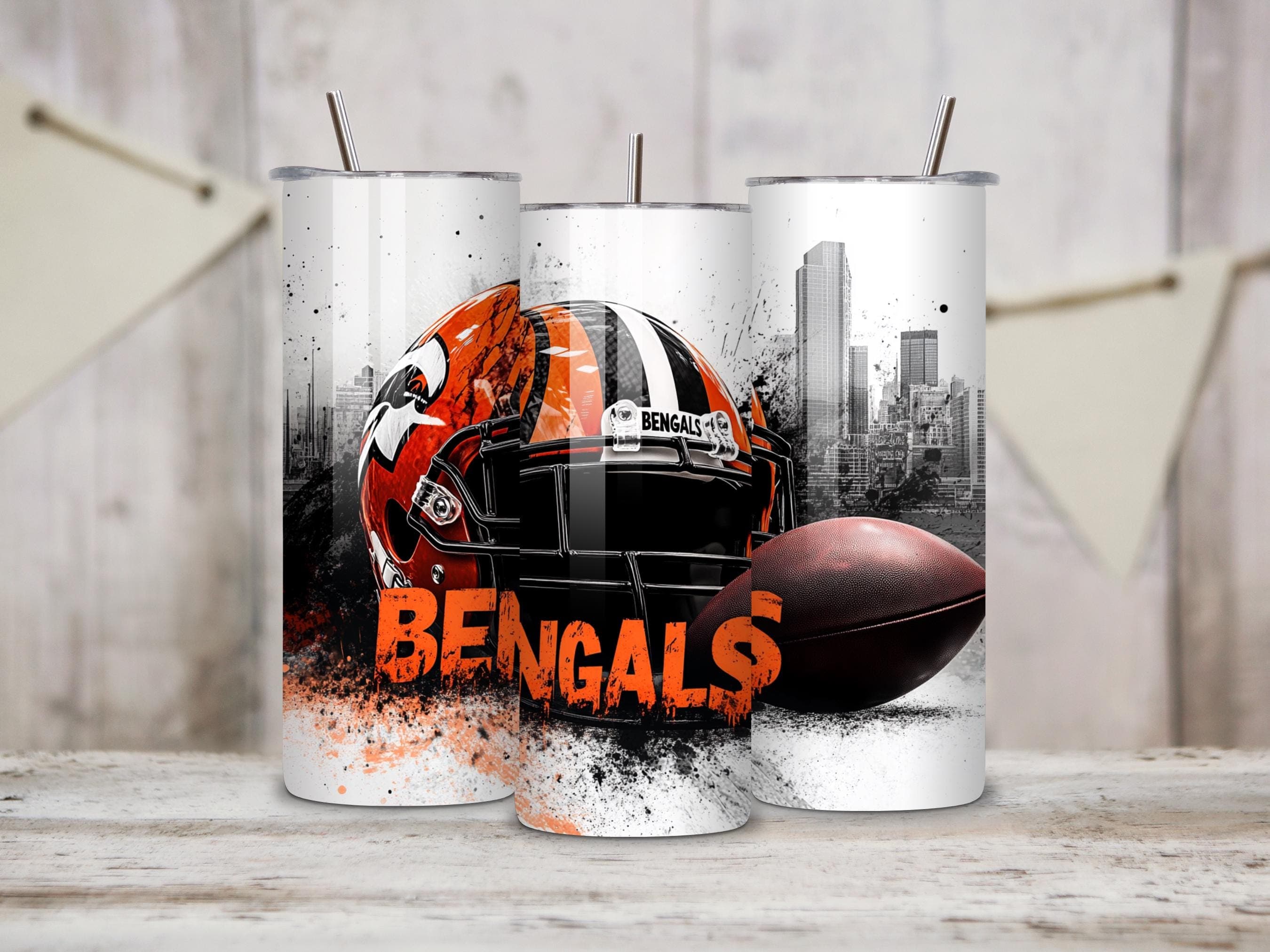 Football Tumbler Wrap Football Team PNG 20oz Skinny Tumbler Wrap PNG Sports Tumbler Sublimation Design Gift for Men Digital Download - image 3