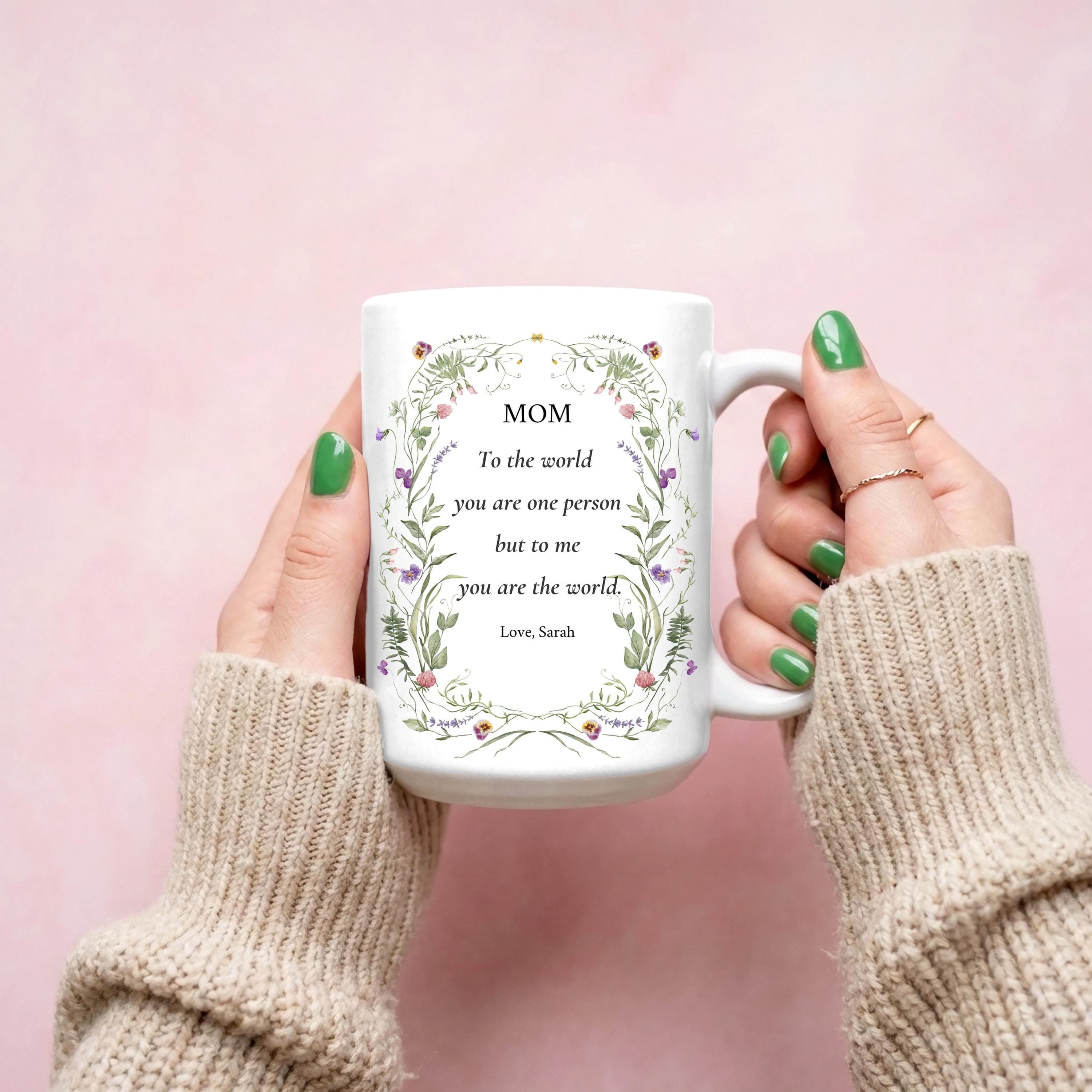 Personalized  Mom Quote Ceramic Mug | Custom Mum Sayings 11oz 15oz-Mothers Gifts- Present For Mama Gift From Daughter Son To Mom-Mamma Tea - image 4