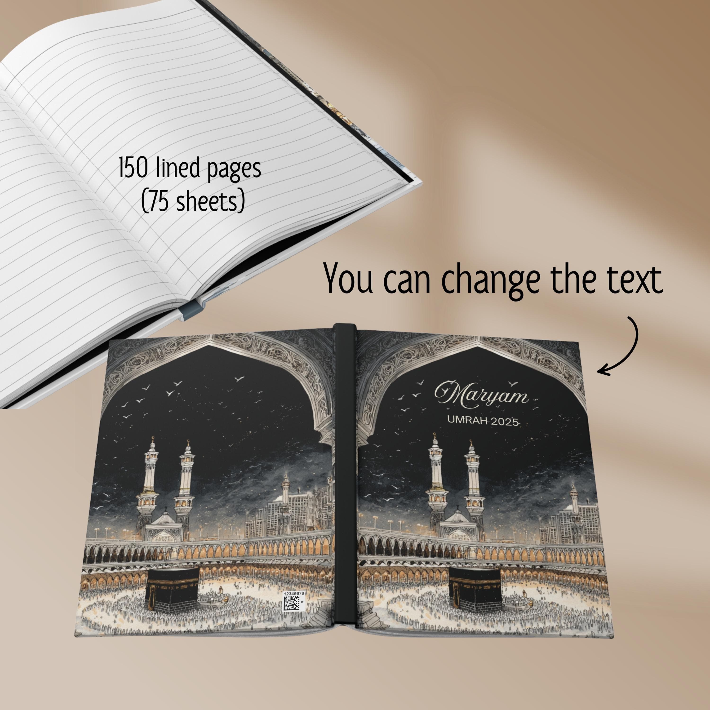 Personalized Umrah Journal, Islamic Pilgrimage Diary, Custom Hajj Notebook-Islamic Prayer-Quran Study-Ramadan Gift-Islamic Gift Planner - image 5