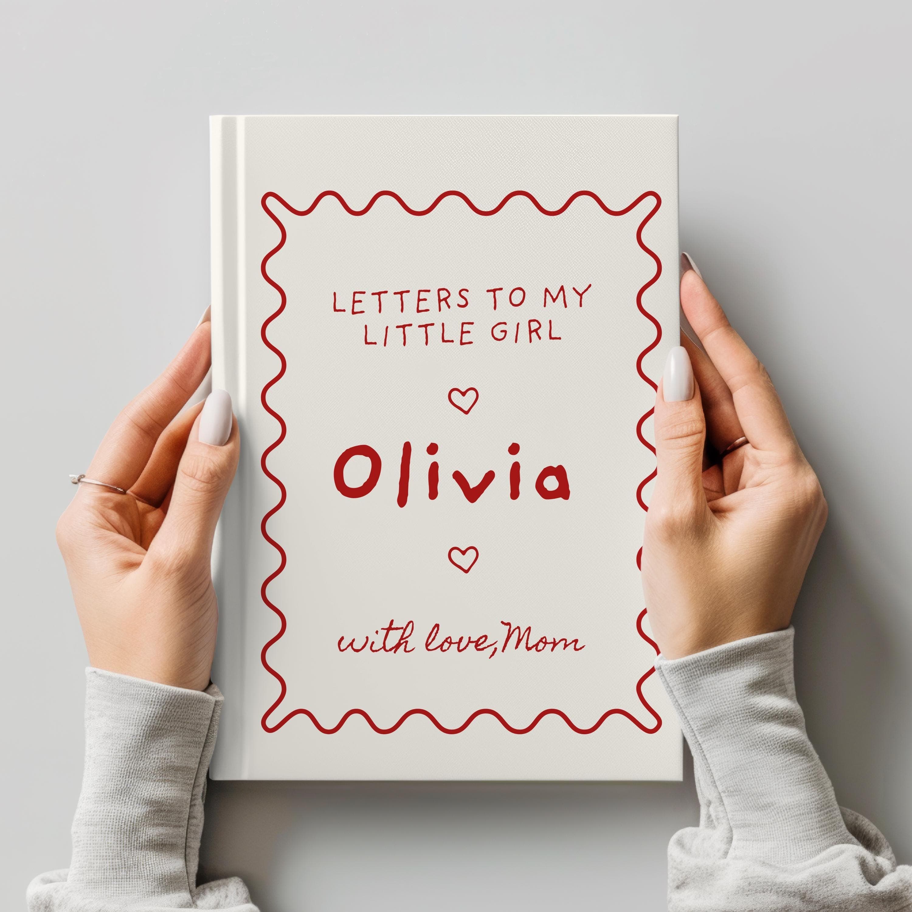 Personalized Letters To My Daughter Journal - Keepsake Gift-New Mom Present-Pregnancy Notebook