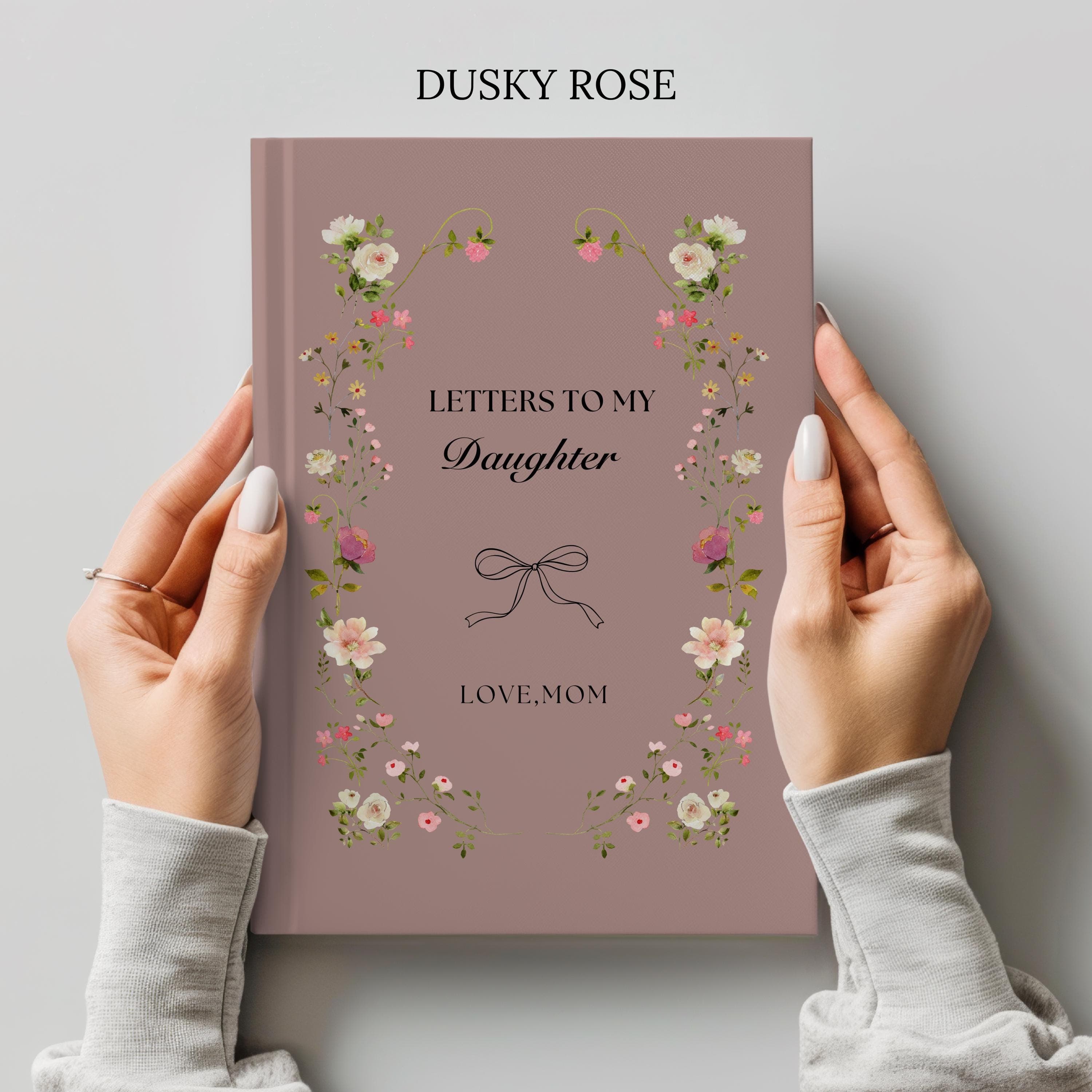 Letters to My Daughter Journal,Custom Floral Name Notebook,Baby Girl and Mom Gifts,Personalized Books Newborn,Gift for New Mom,Keepsake - image 5