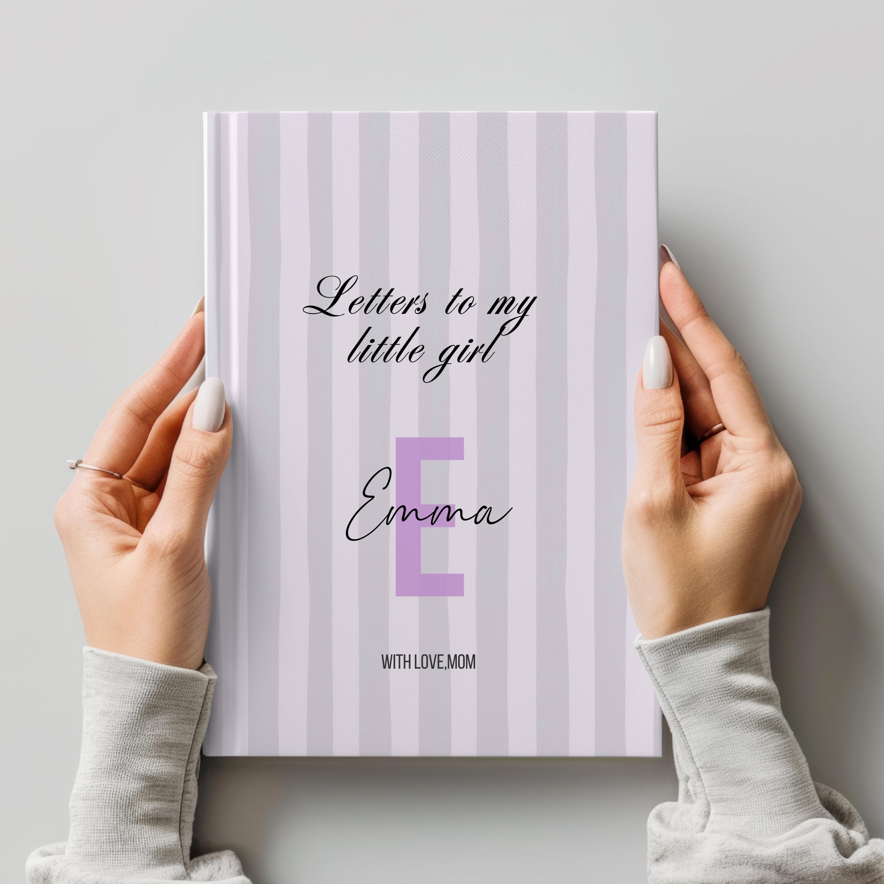 Personalized Letters To My Daughter Journal - New Mom Gift-Mom To Be-Baby Girl Present